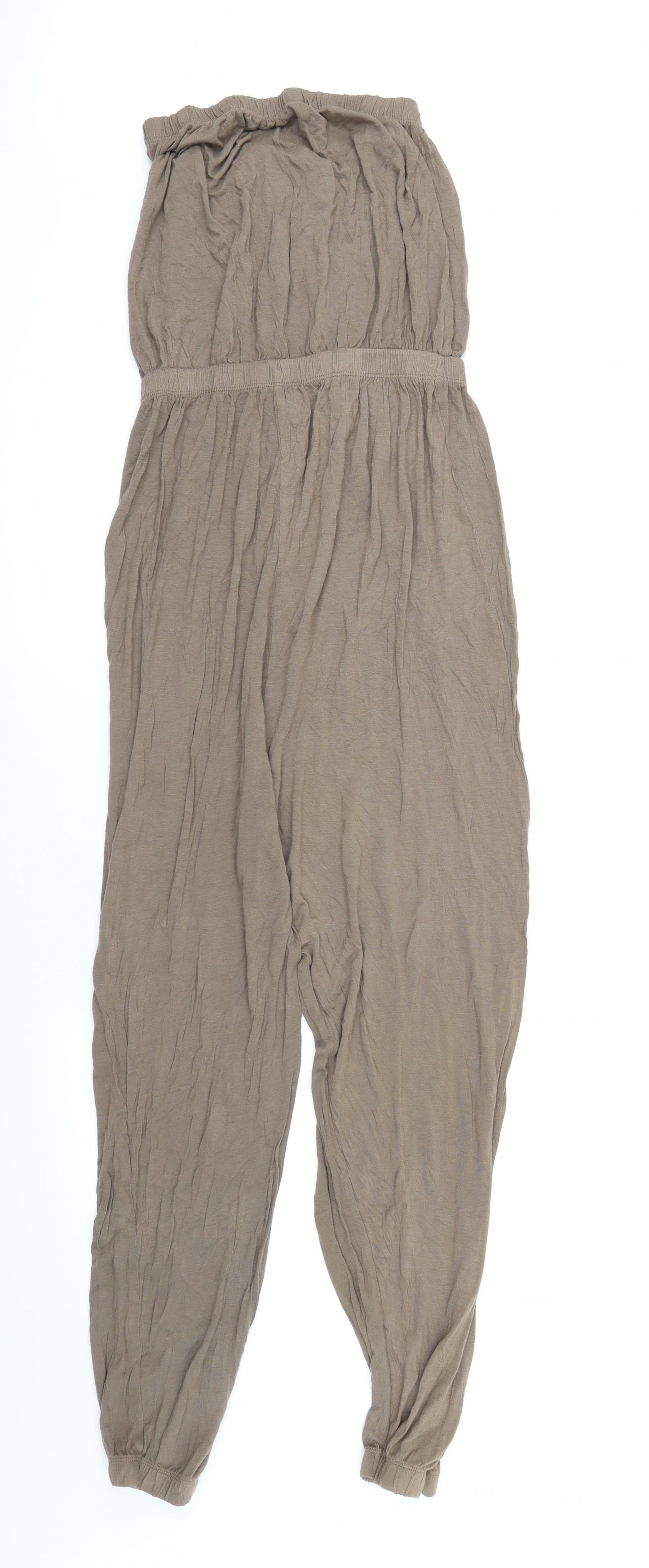 Denim & Co. Womens Brown   Jumpsuit One-Piece Size 12