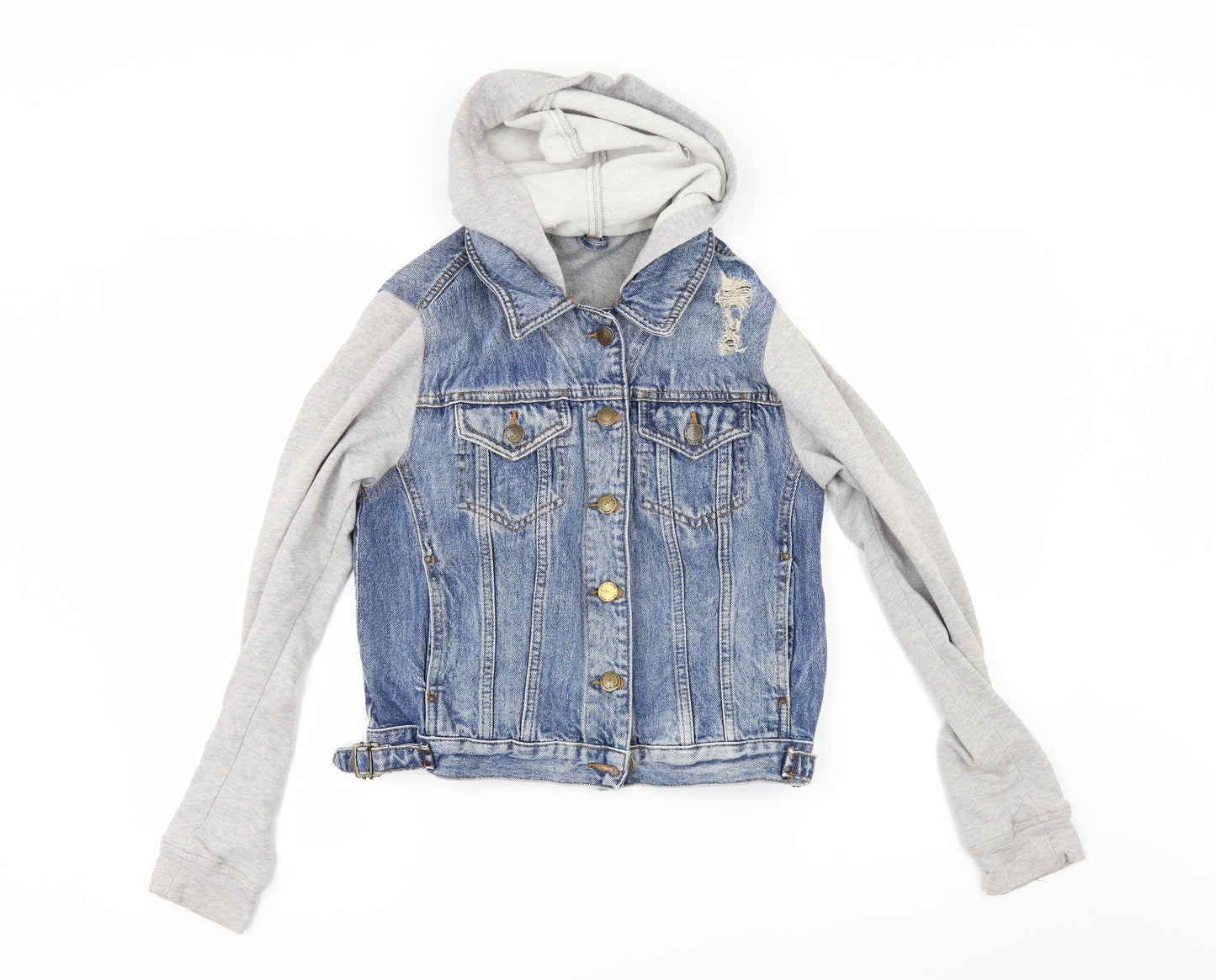 Topshop Womens Blue  Denim Jacket  Size 12