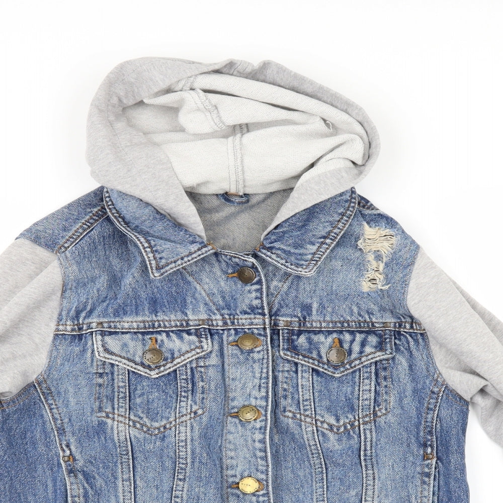 Topshop Womens Blue  Denim Jacket  Size 12