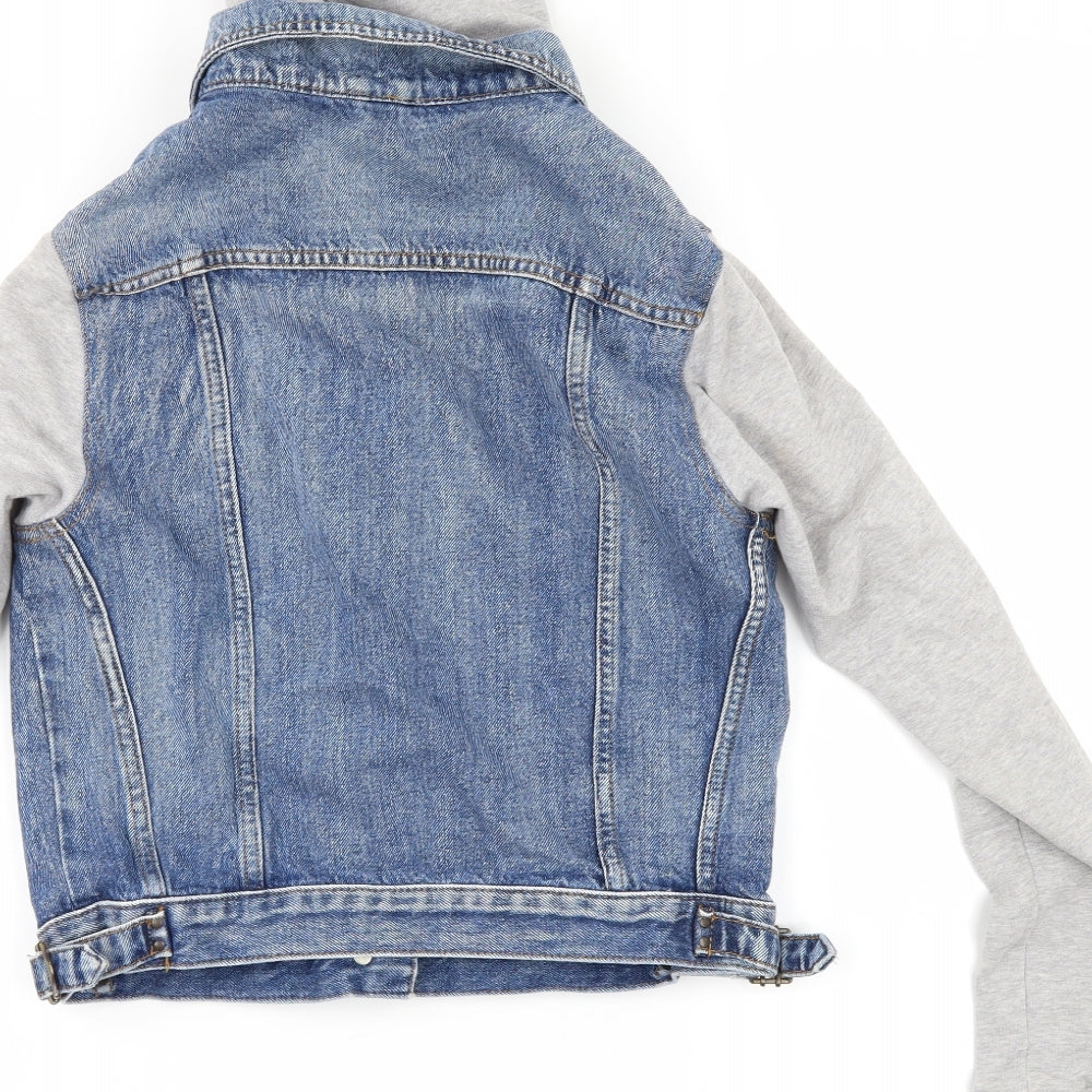 Topshop Womens Blue  Denim Jacket  Size 12