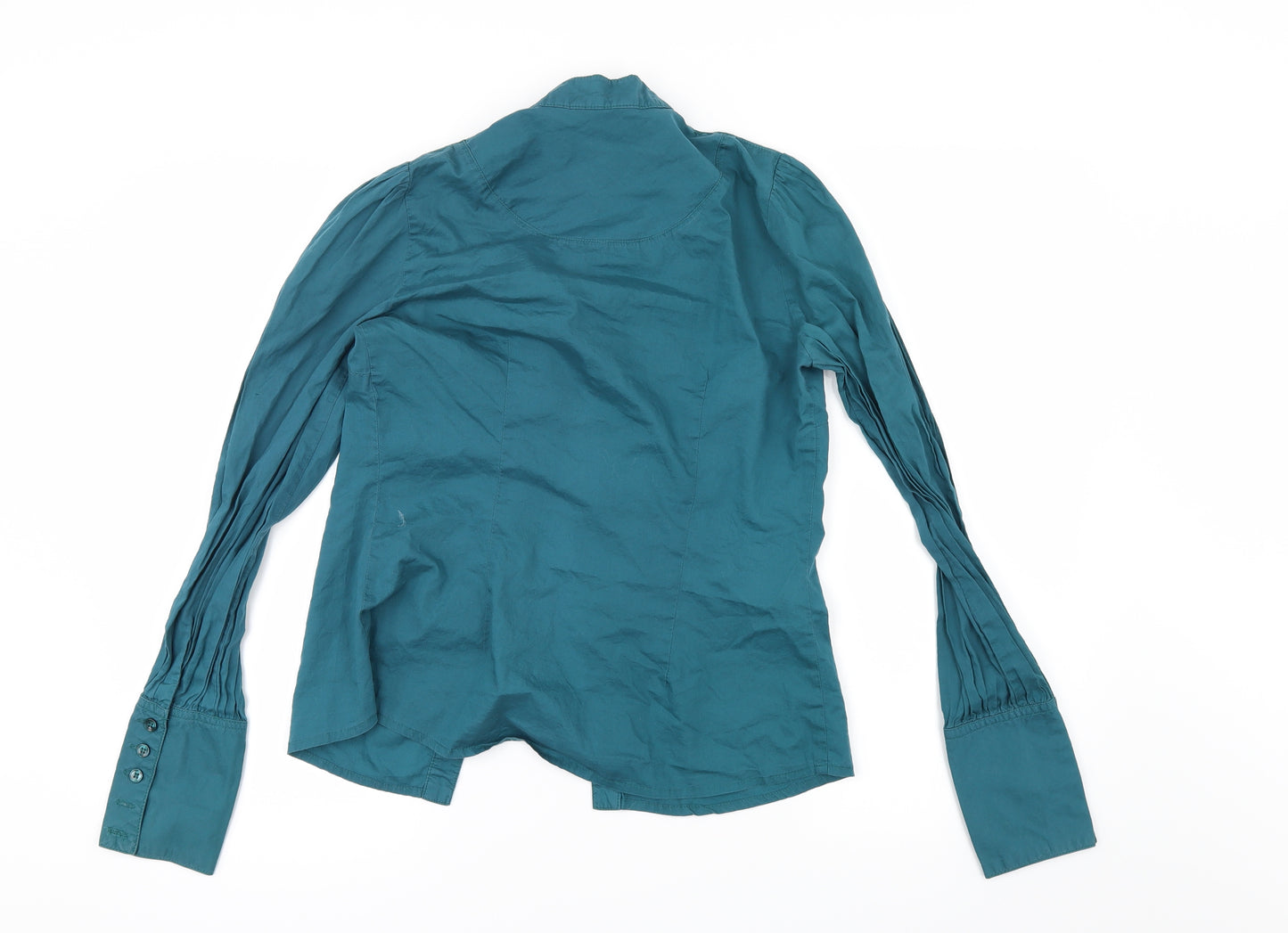 MNG Womens Green   Basic Button-Up Size M