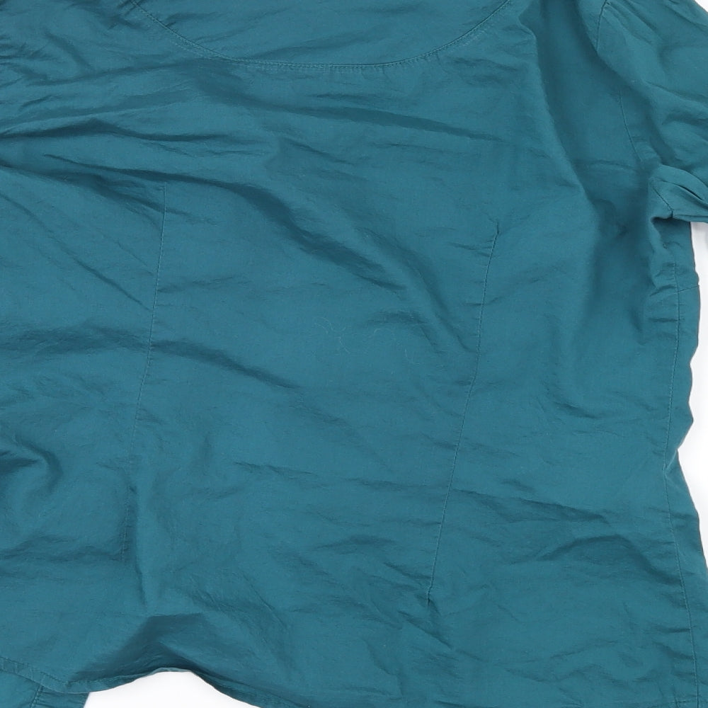 MNG Womens Green   Basic Button-Up Size M