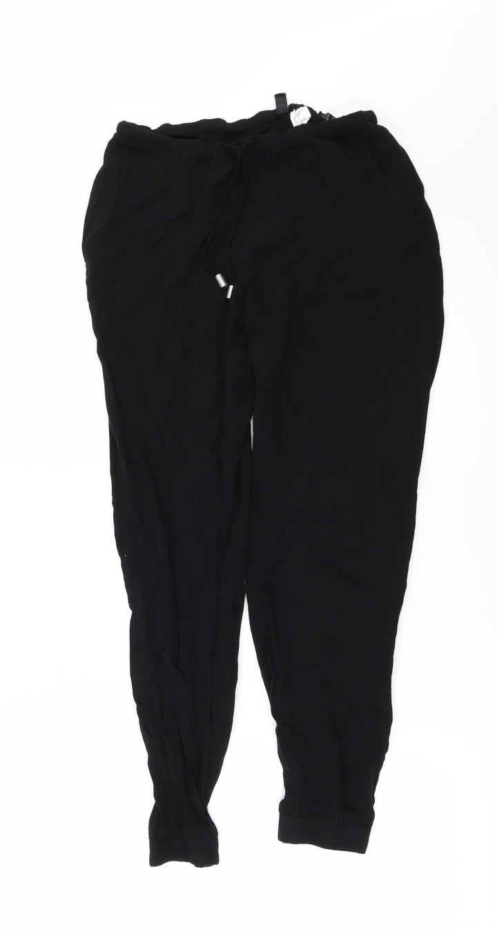 H&M Womens Black   Trousers  Size 6 L24 in