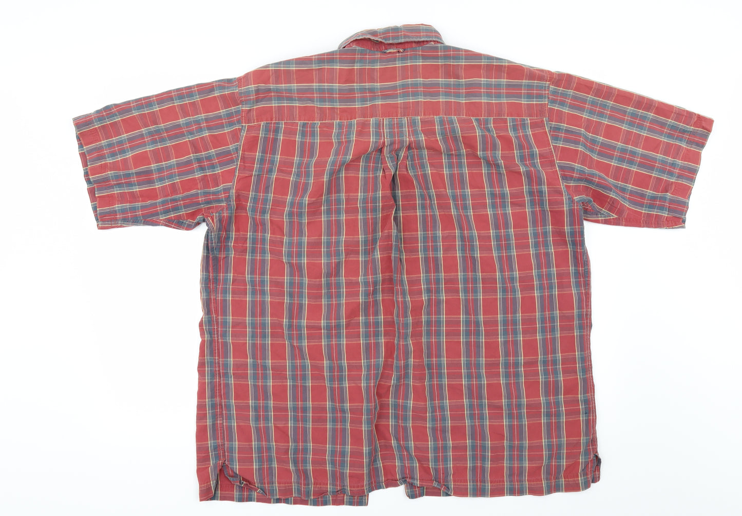 Timberland Mens Red Check   Button-Up Size M
