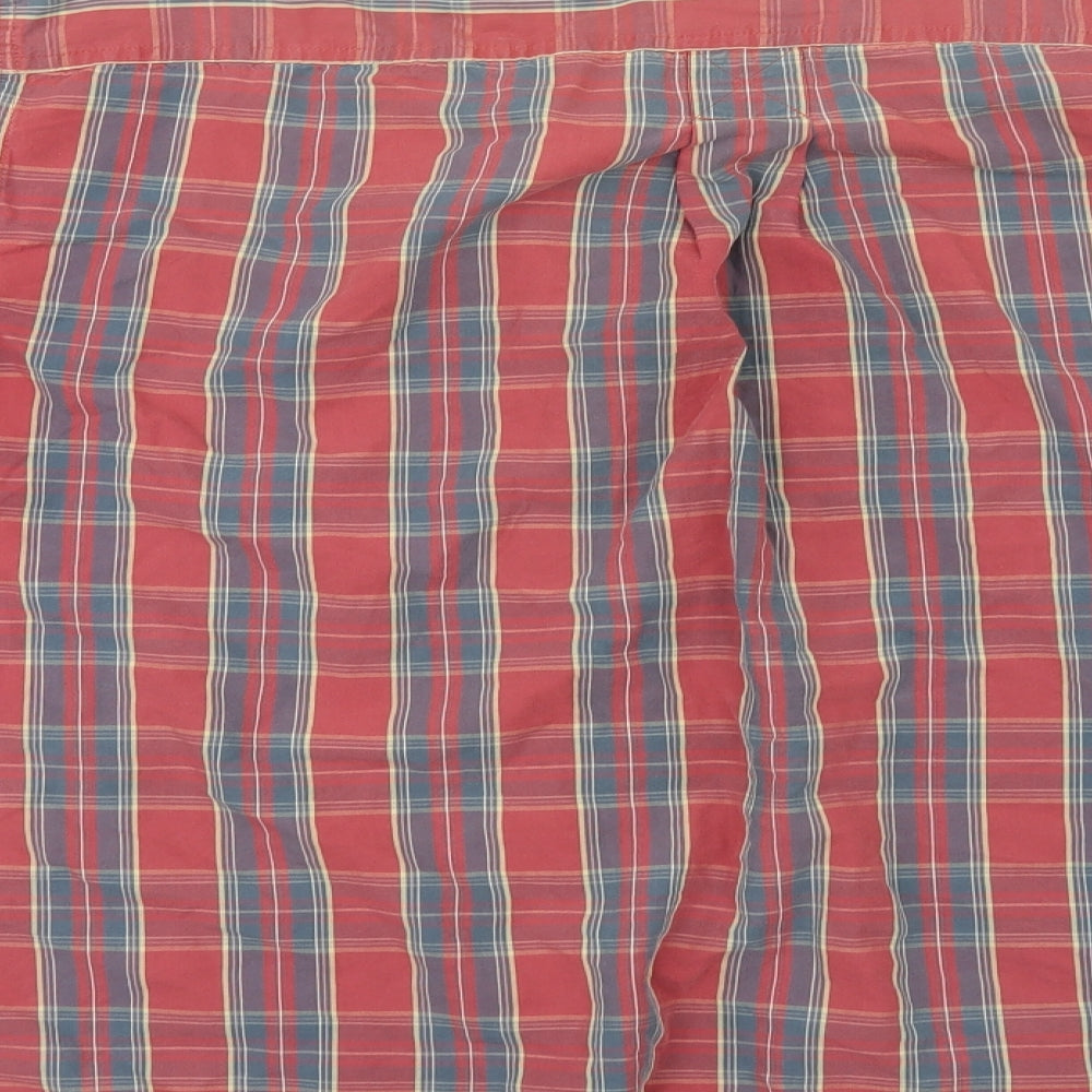 Timberland Mens Red Check   Button-Up Size M
