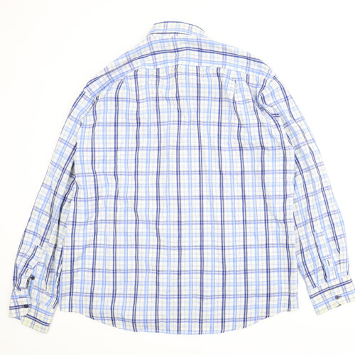 MW Mens Blue Plaid   T-Shirt Size XL