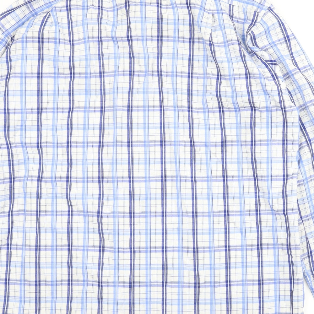 MW Mens Blue Plaid   T-Shirt Size XL