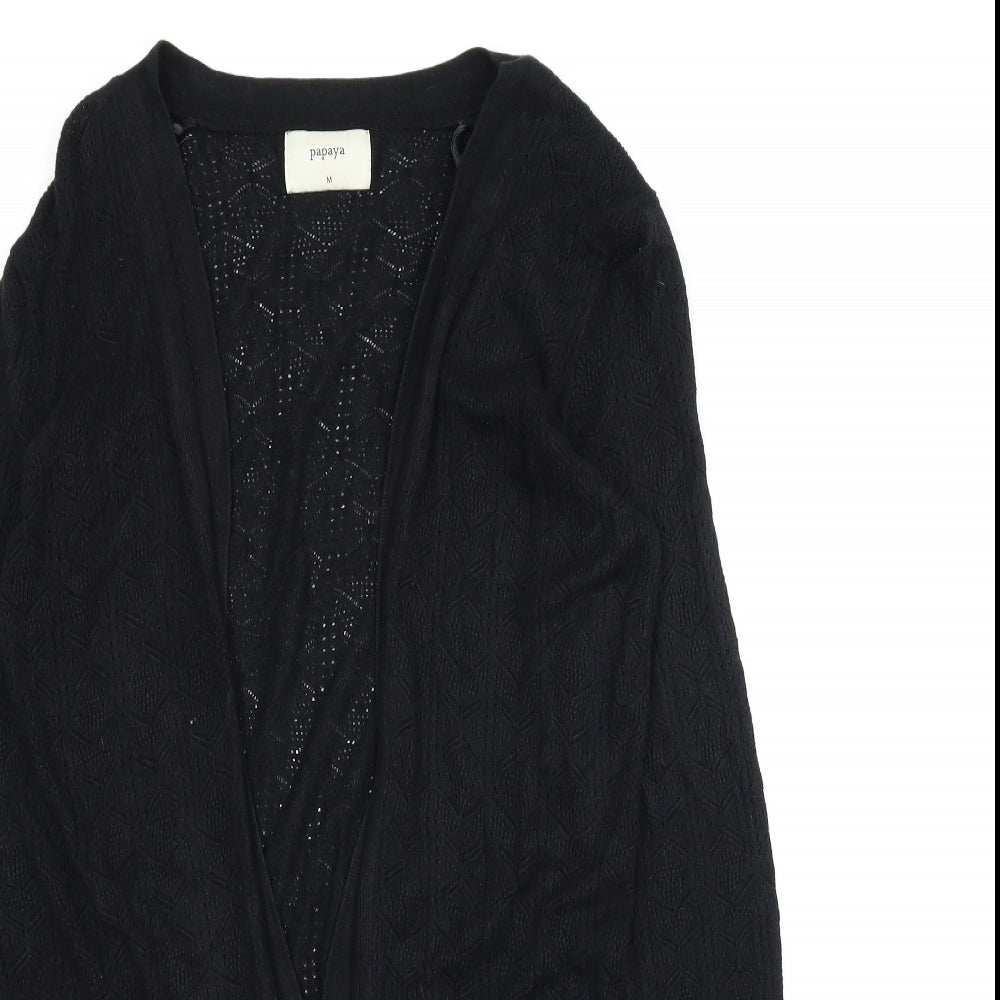 Papaya Womens Black   Cardigan Jumper Size M