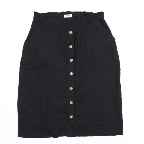 Papaya Womens Black   A-Line Skirt Size 12
