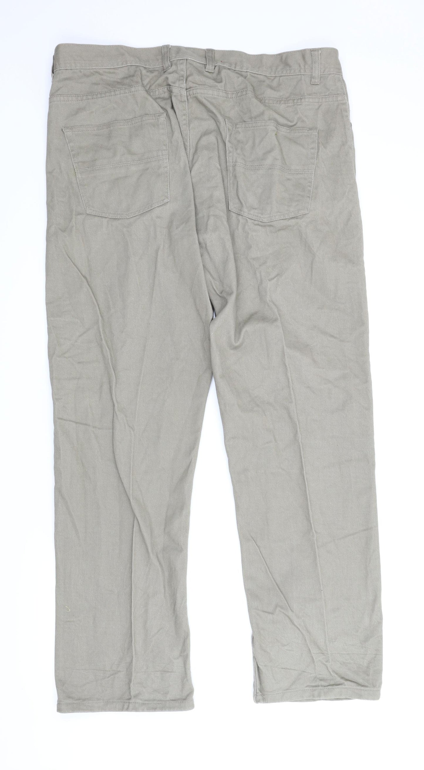 Denim Co Mens Beige  Denim Bootcut Jeans Size 40 L32 in