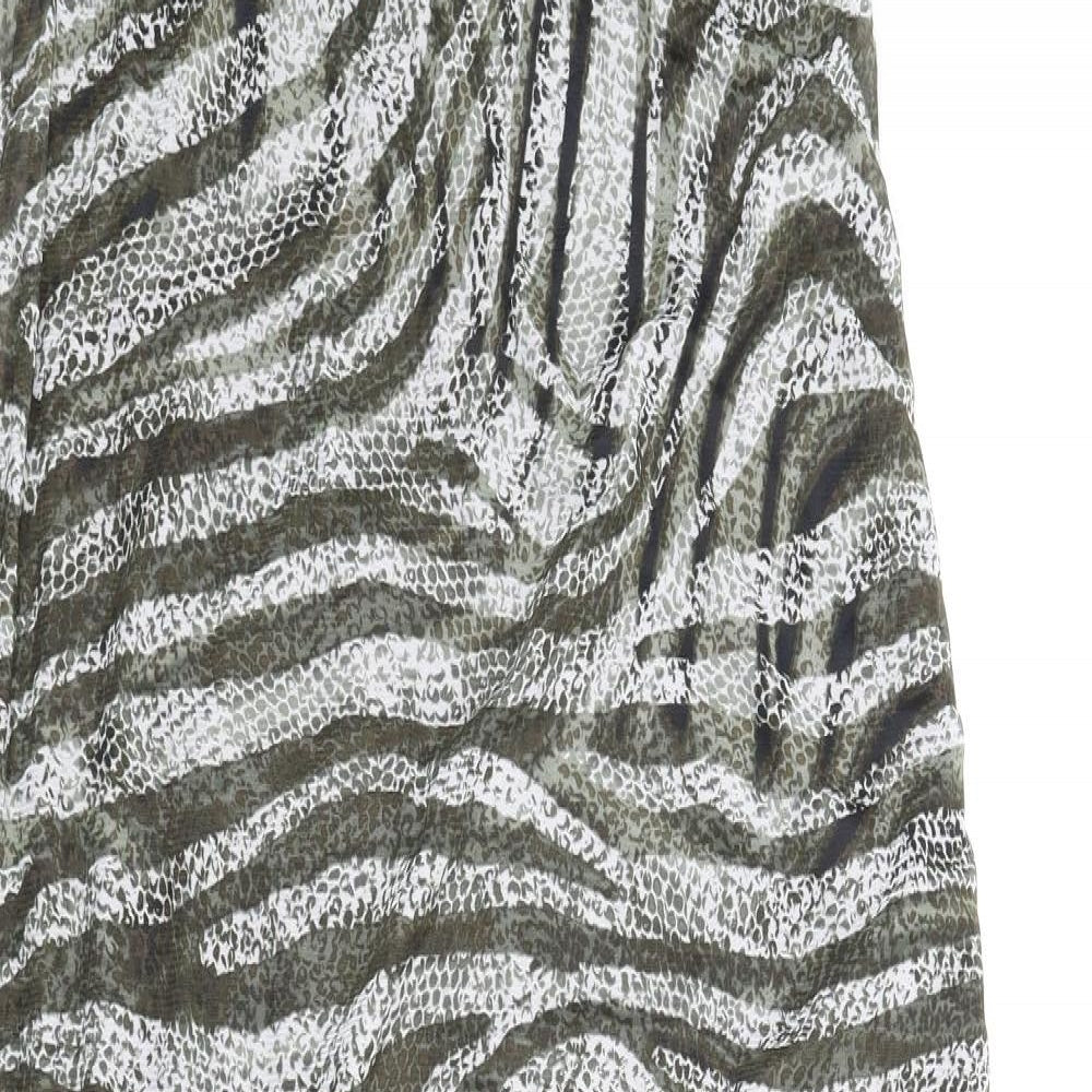 Preworn Womens Green Animal Print  Maxi  Size S