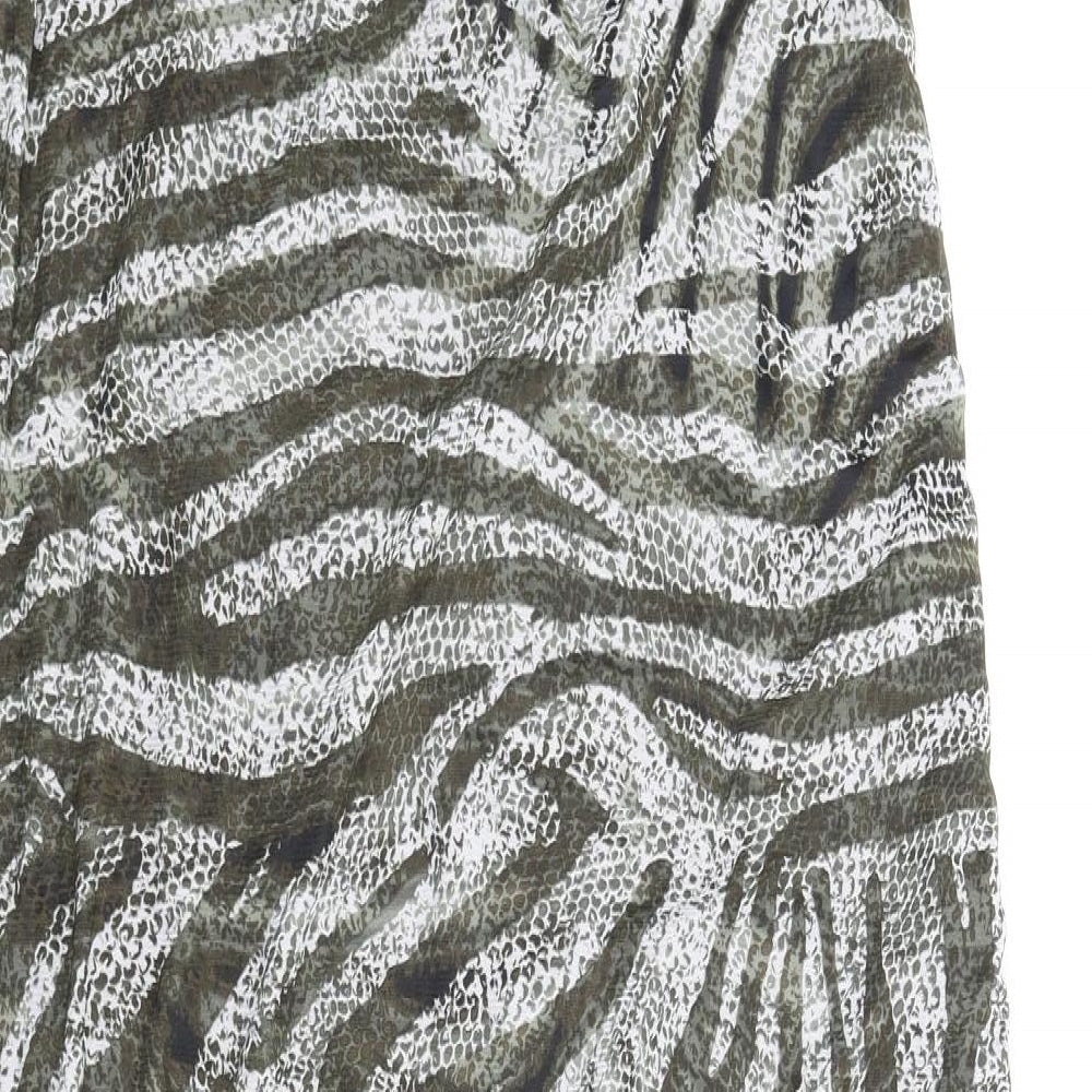 Preworn Womens Green Animal Print  Maxi  Size S