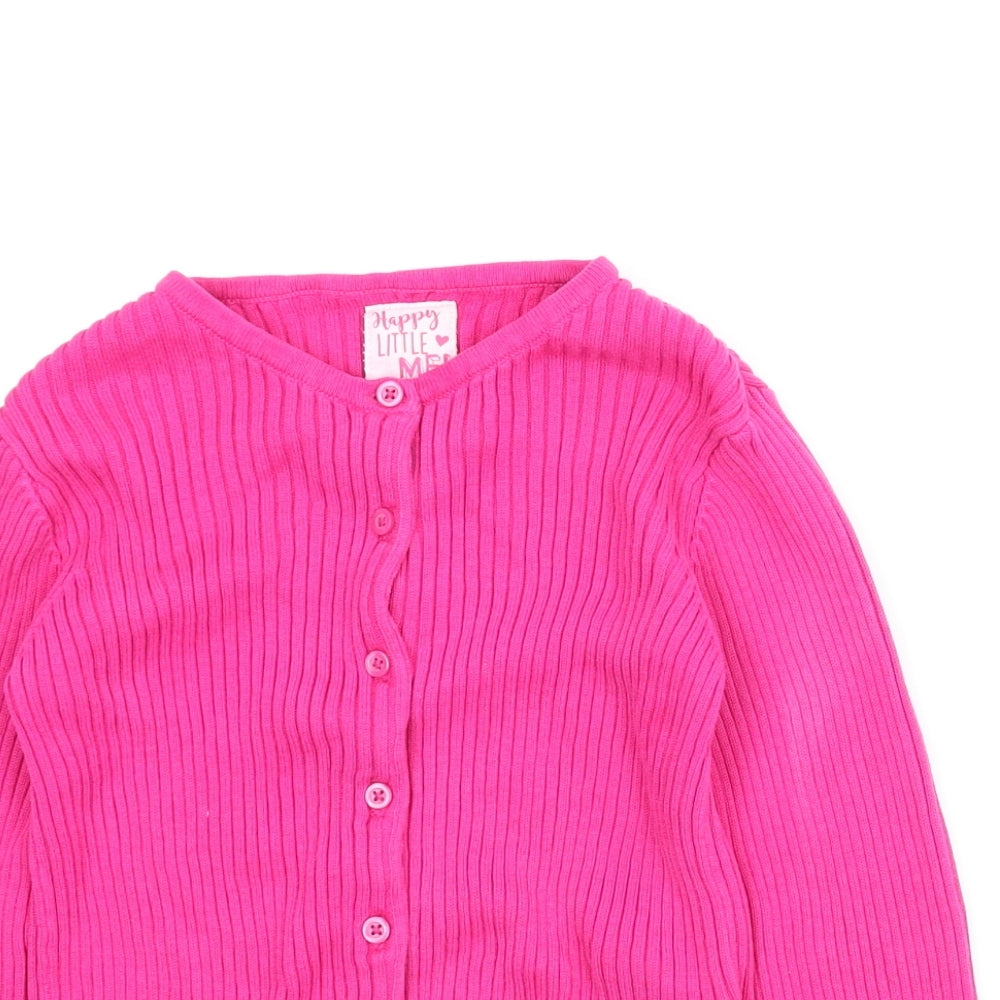 F&F Girls Pink   Cardigan Jumper Size 5-6 Years
