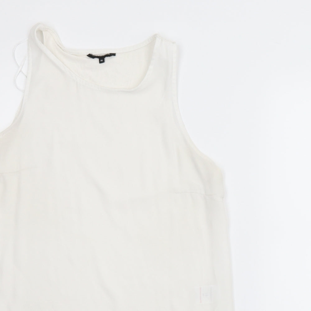 Peacocks Womens White   Basic Blouse Size 14