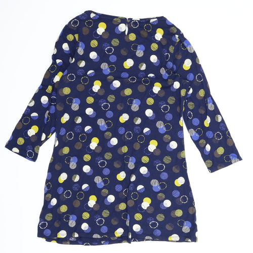 Le Bon Marché Womens Blue Polka Dot  A-Line  Size 12