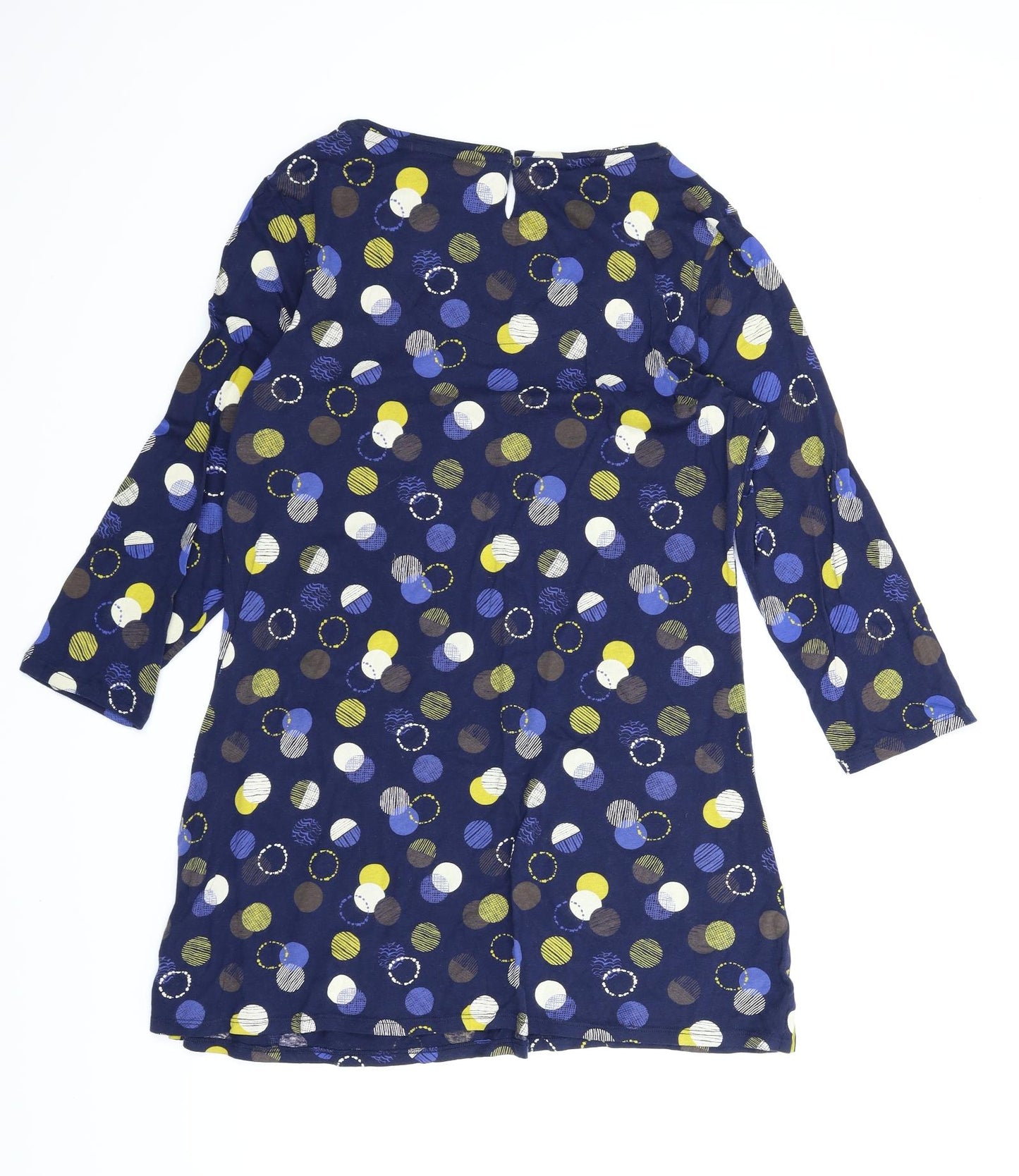 Le Bon Marché Womens Blue Polka Dot  A-Line  Size 12