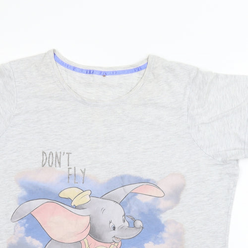 George Womens Grey Solid  Top Pyjama Top Size 20  - Disney, Dumbo