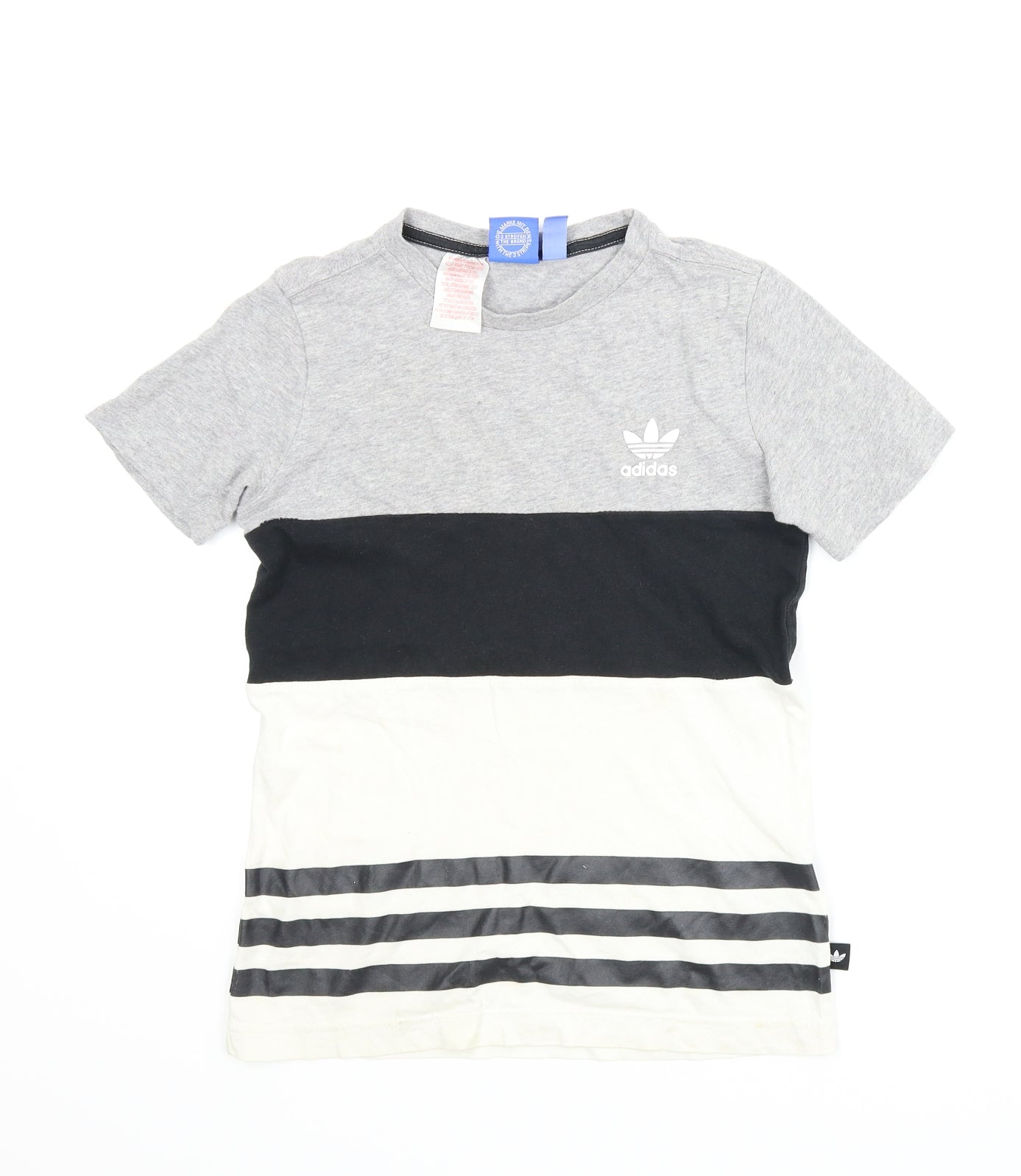 adidas Boys Grey   Basic T-Shirt Size 9-10 Years