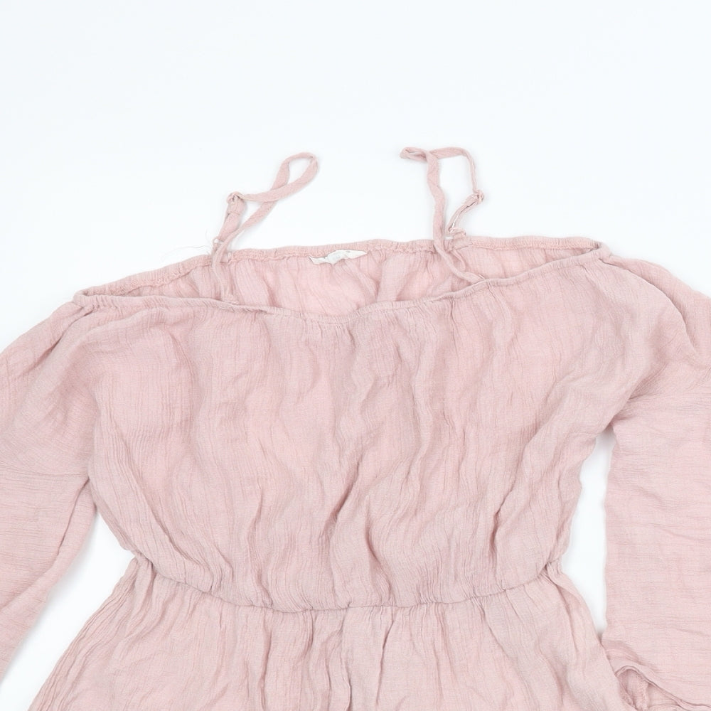 SheIn Girls Pink   Romper One-Piece Size 11-12 Years