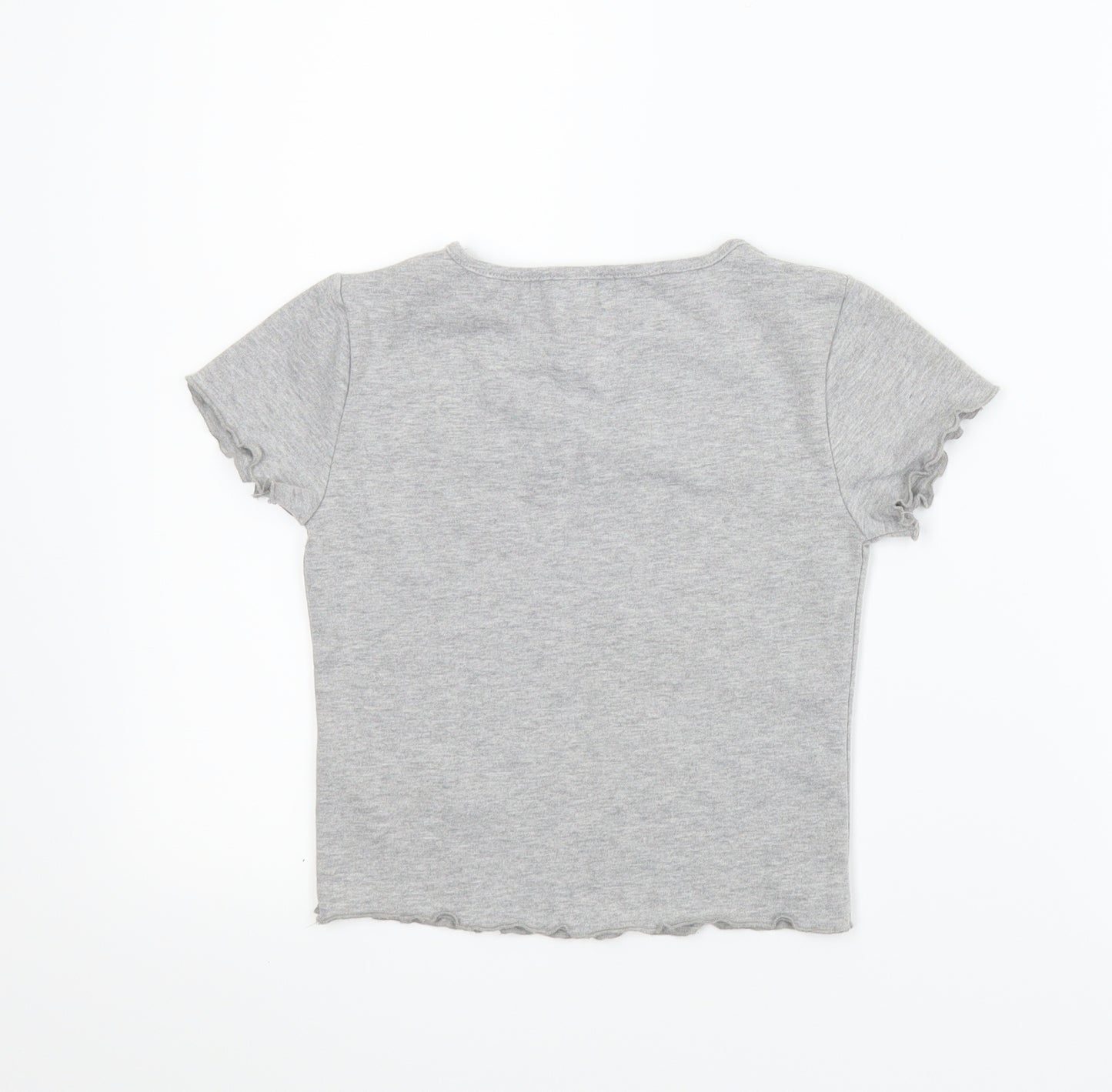 Denim Co Girls Grey   Basic T-Shirt Size 9-10 Years