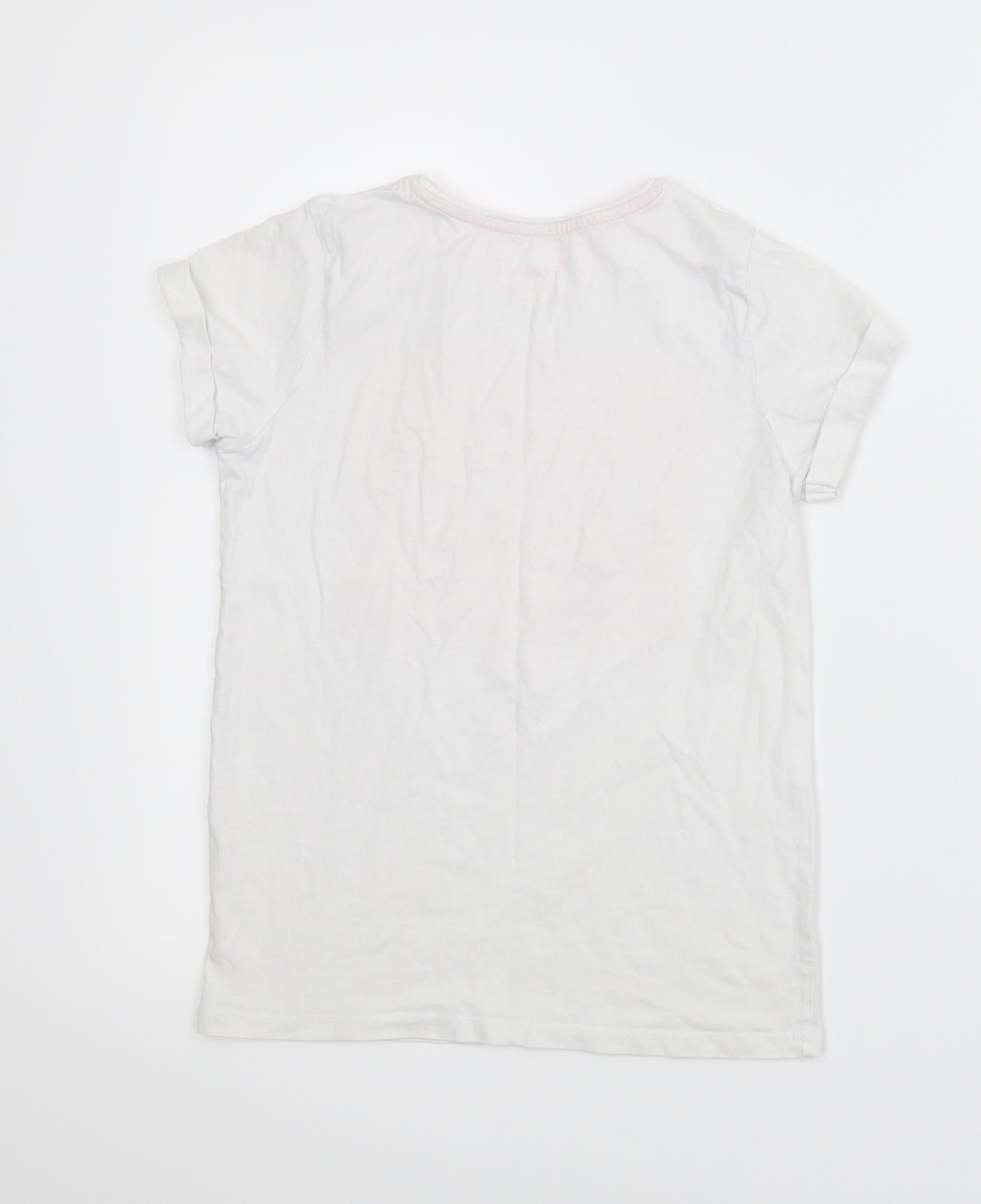 Primark Girls White   Basic T-Shirt Size 10 Years