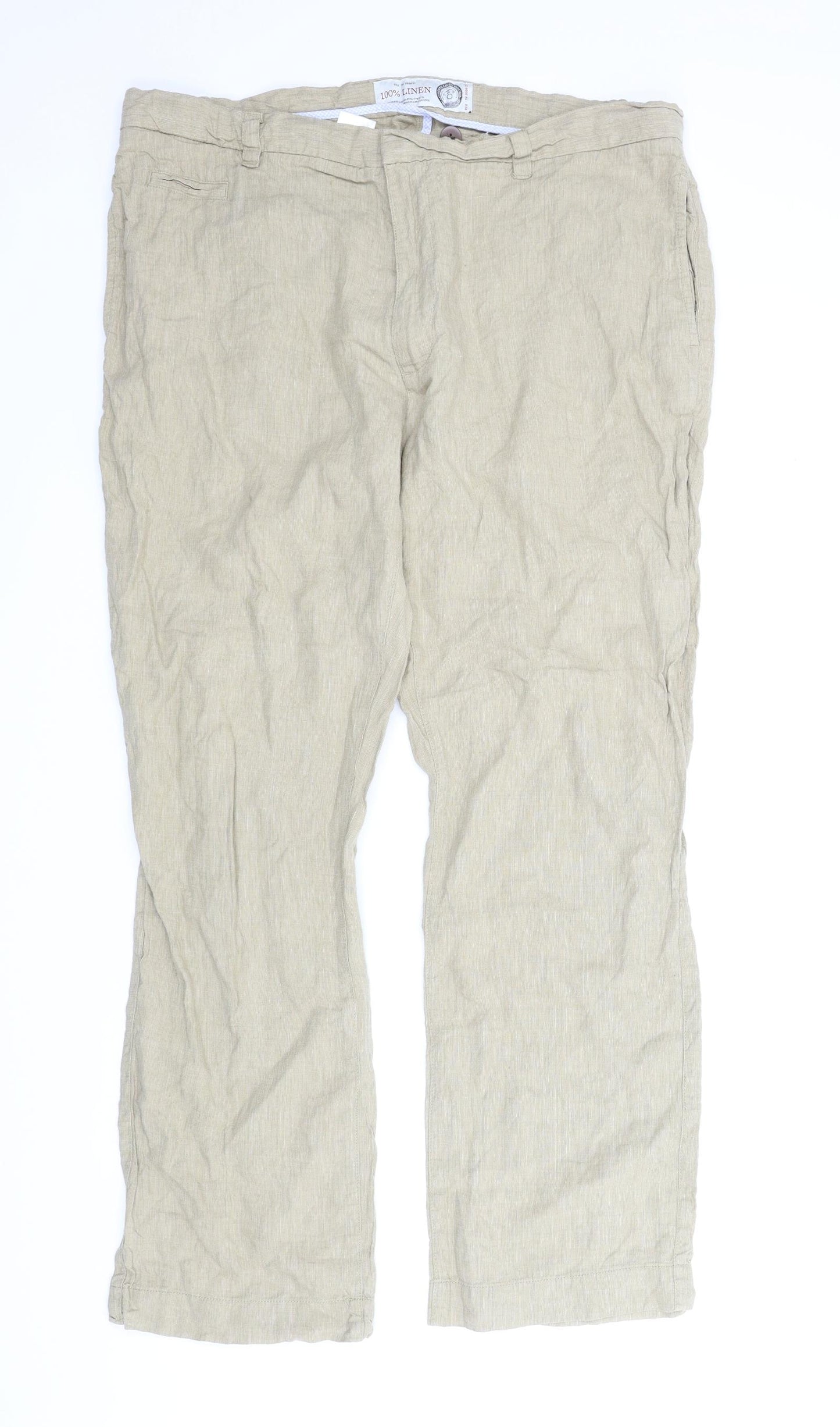 NEXT Mens Beige   Trousers  Size 38 L29 in