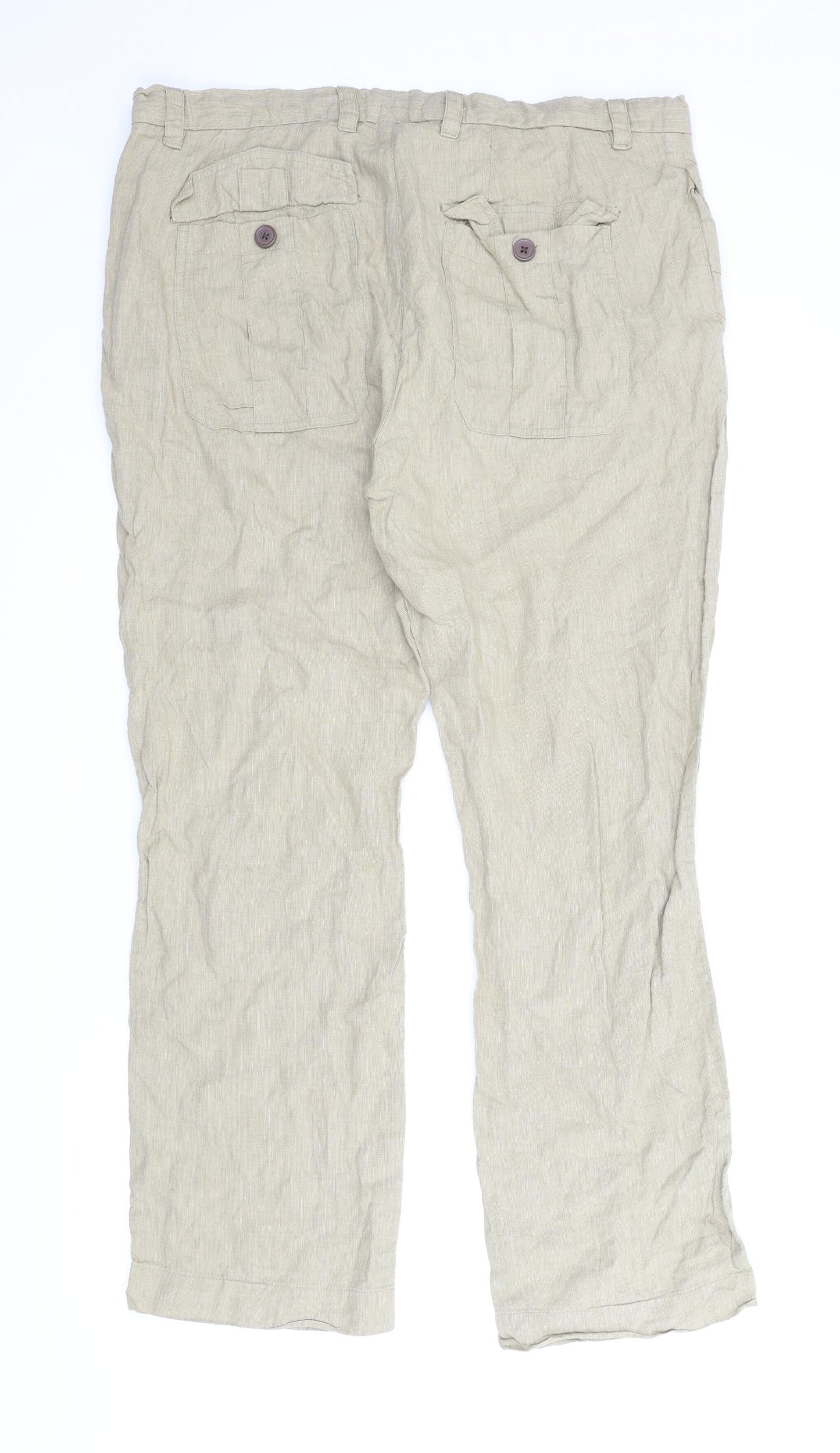 NEXT Mens Beige   Trousers  Size 38 L29 in