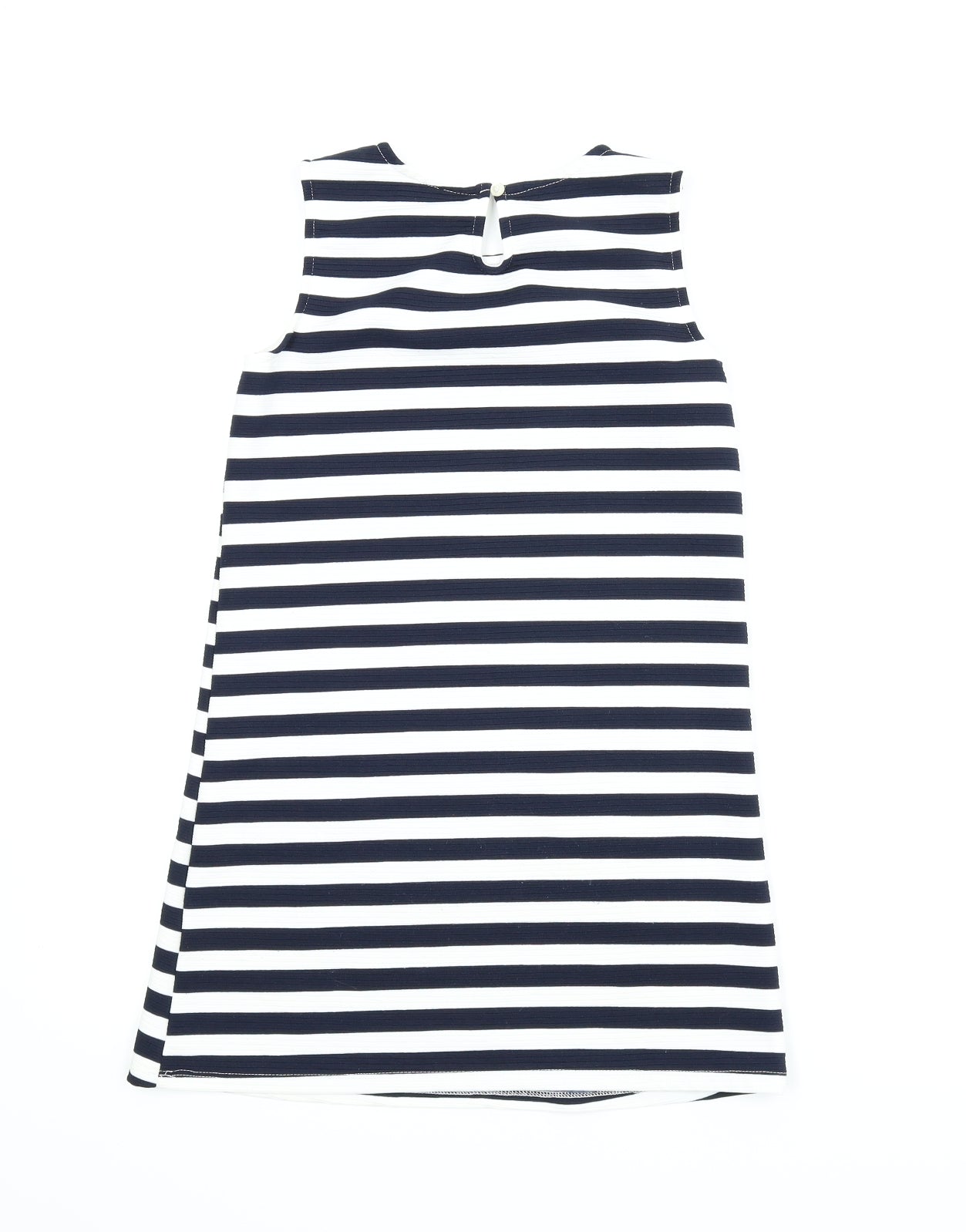 I Love Girlswear Girls Blue Striped  A-Line  Size 10-11 Years