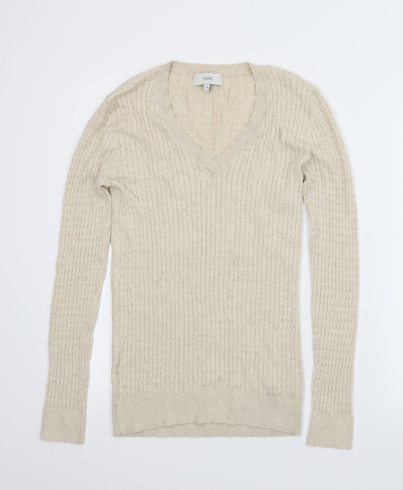 NEXT Womens Beige   Pullover Jumper Size 10