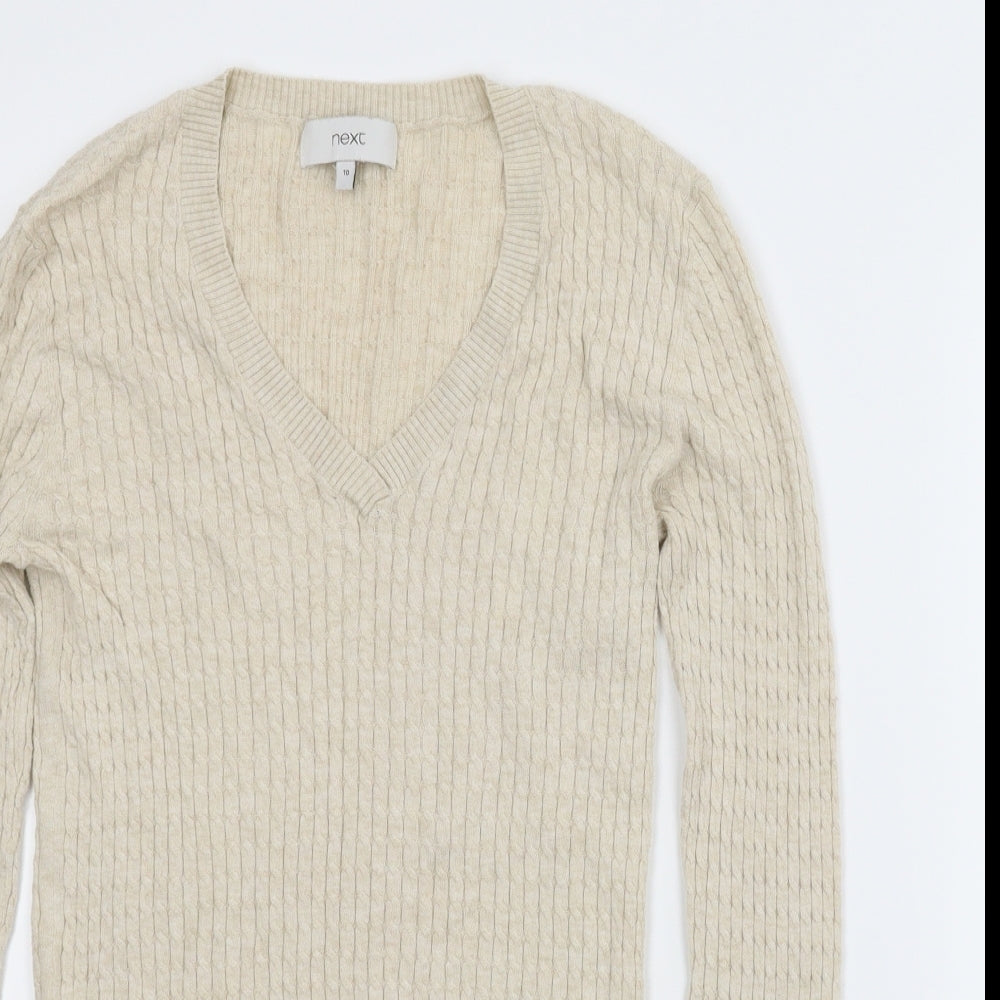 NEXT Womens Beige   Pullover Jumper Size 10