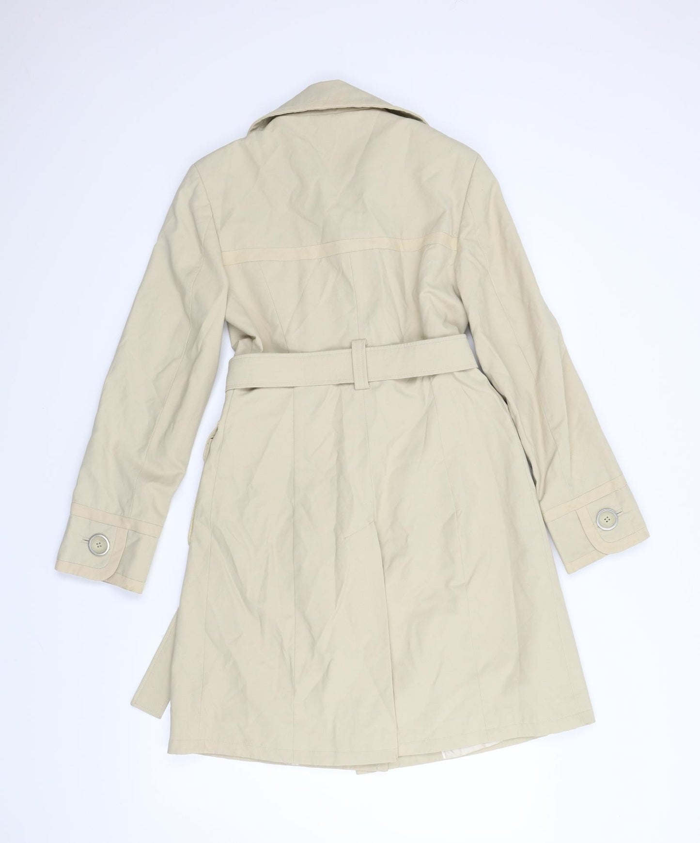 Principles Womens Beige   Trench Coat Coat Size 6