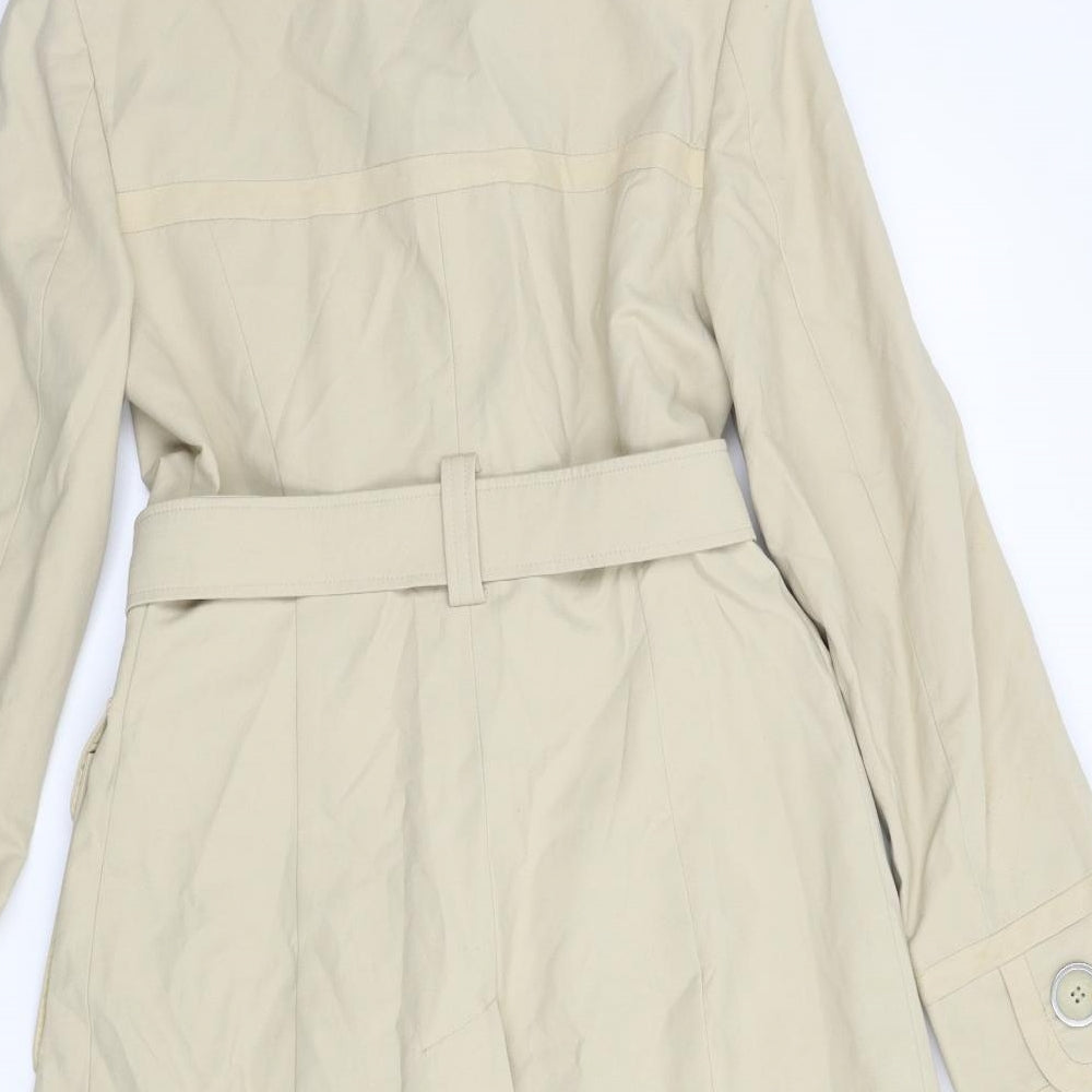 Principles Womens Beige   Trench Coat Coat Size 6