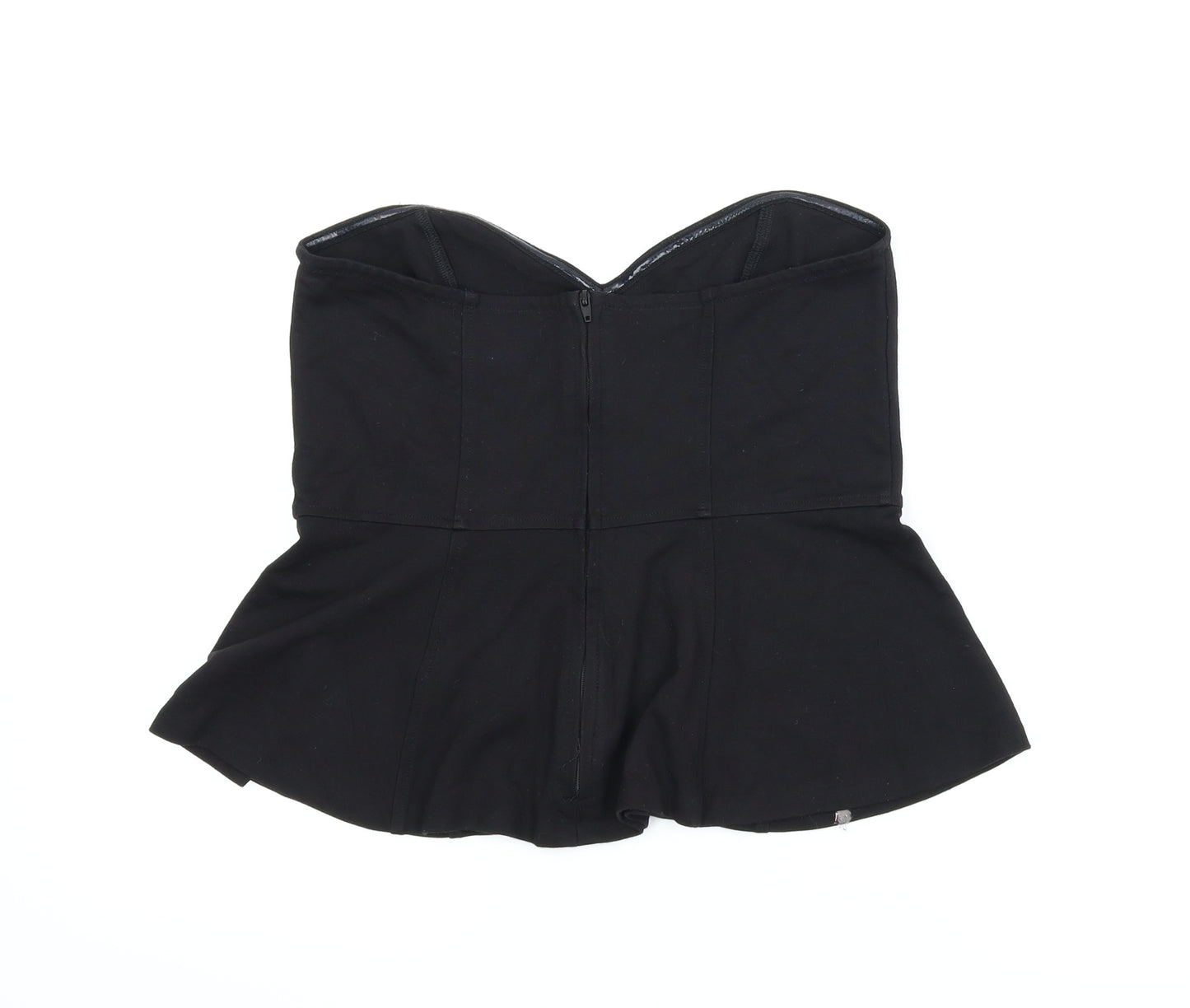 H&M Womens Black   Cropped Blouse Size M
