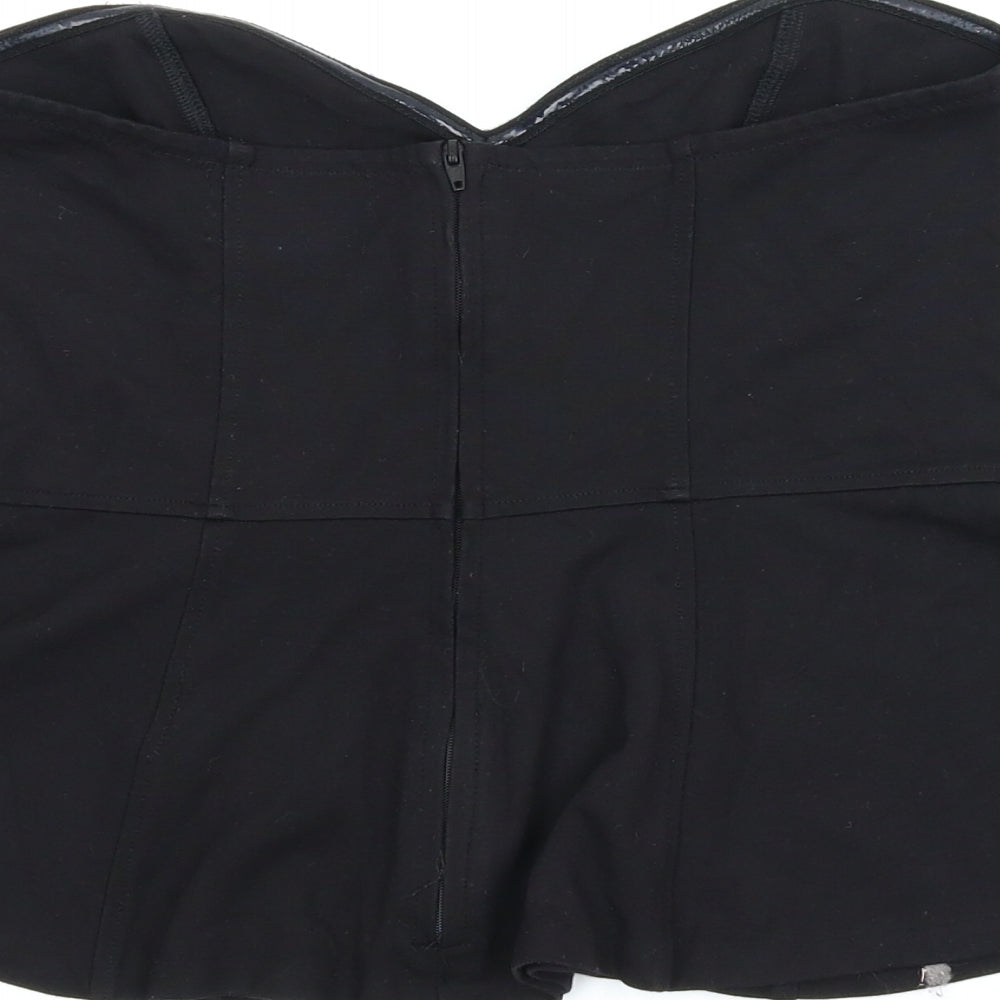 H&M Womens Black   Cropped Blouse Size M