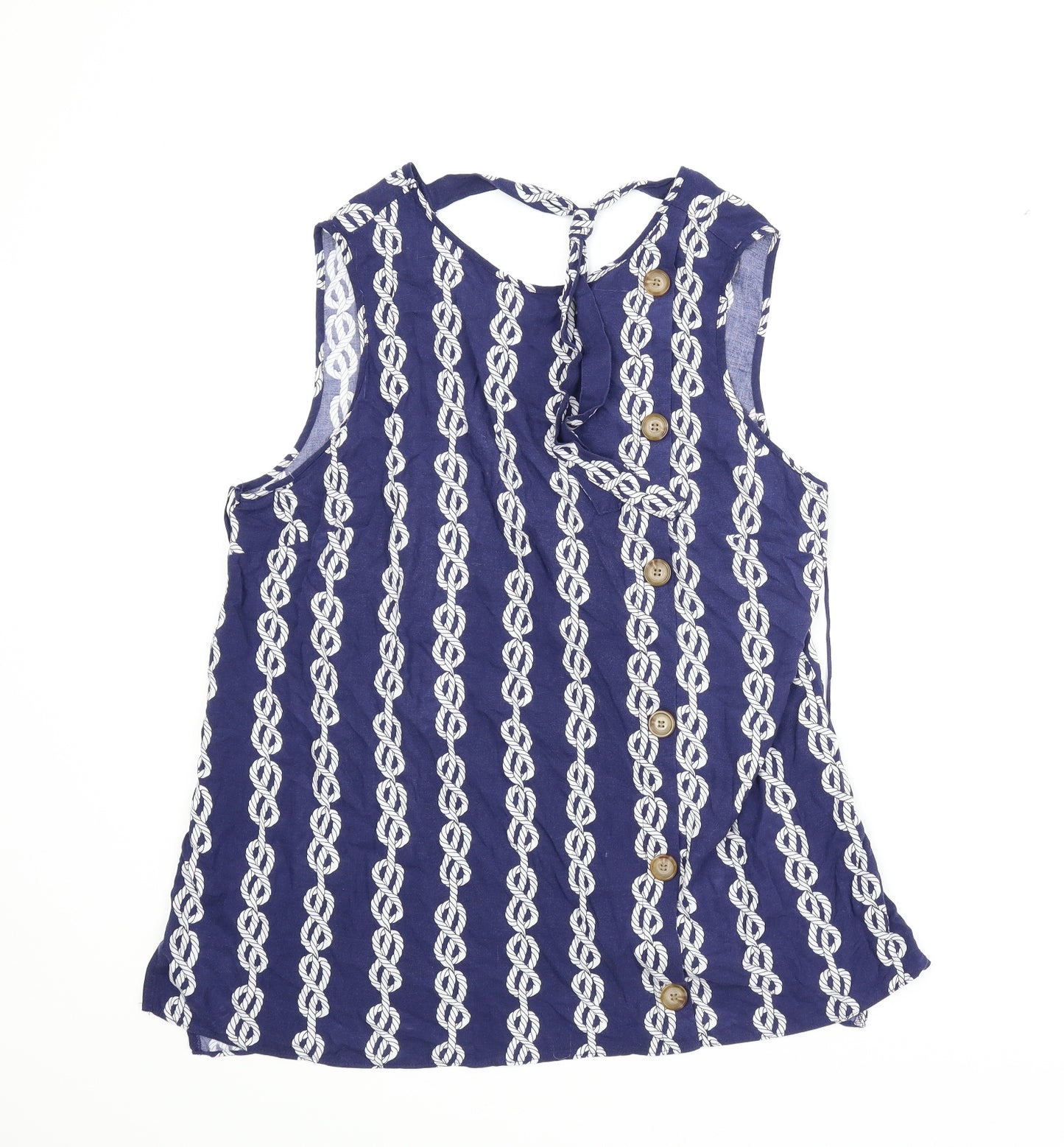 Papaya Womens Blue   Basic Blouse Size 16  - Nautical