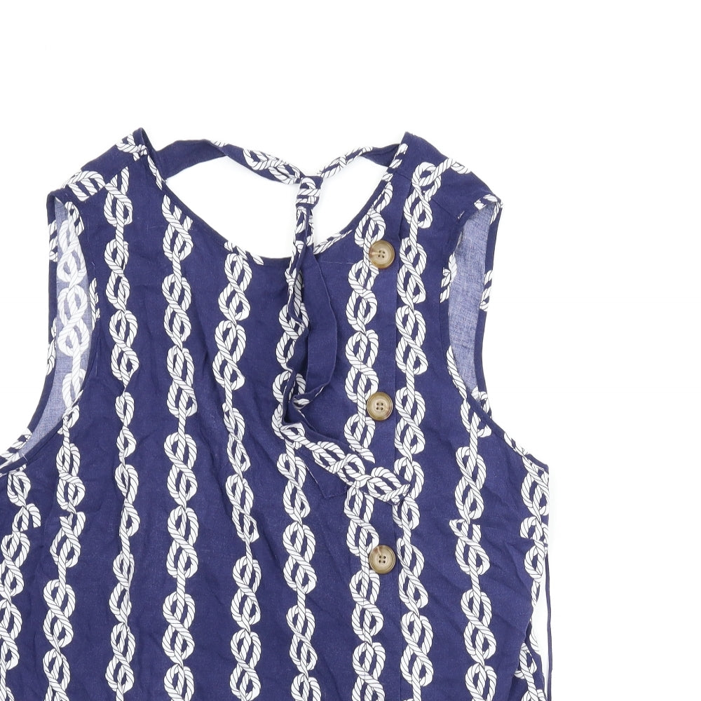 Papaya Womens Blue   Basic Blouse Size 16  - Nautical
