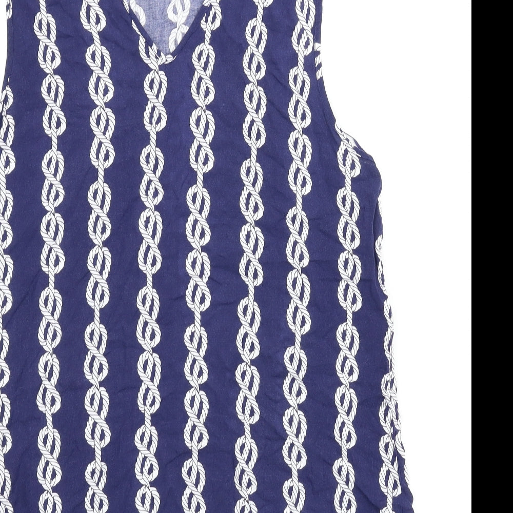 Papaya Womens Blue   Basic Blouse Size 16  - Nautical