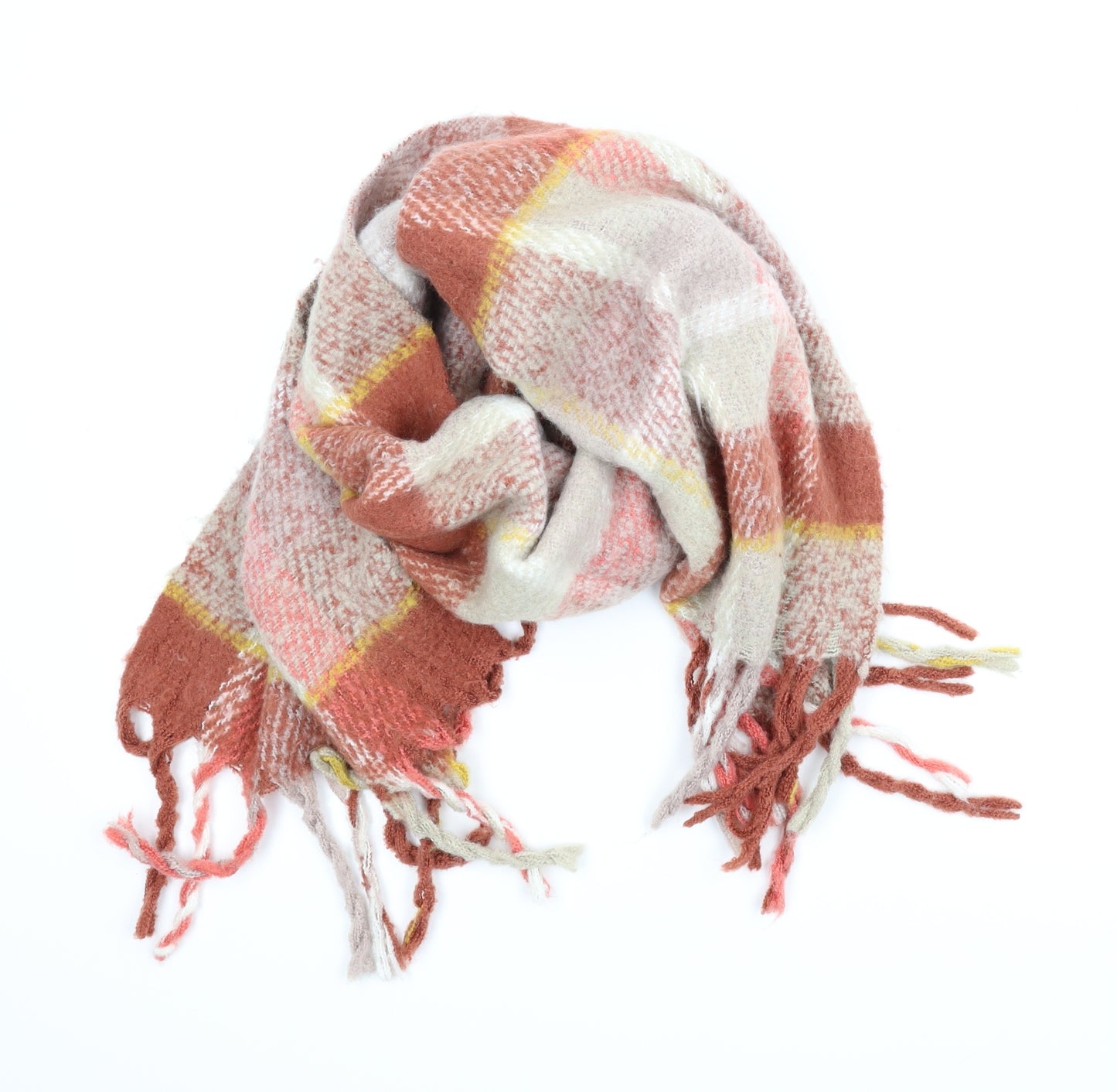 George Unisex Brown Plaid   Scarf