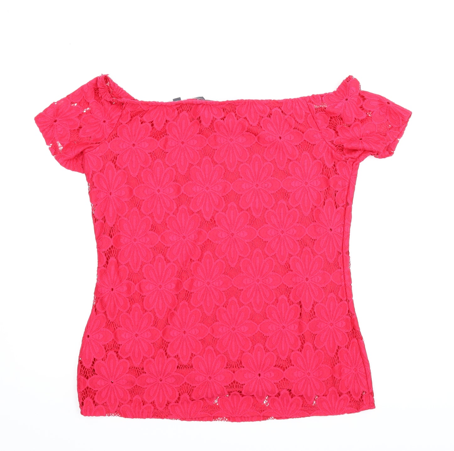 Dorothy Perkins Womens Pink Floral  Basic Blouse Size 14