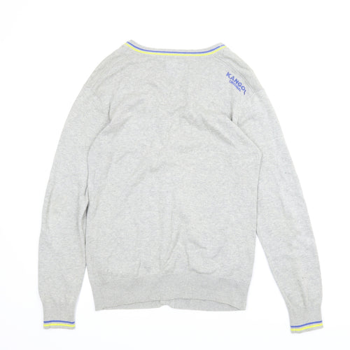 Kangol Mens Grey   Cardigan Jumper Size M