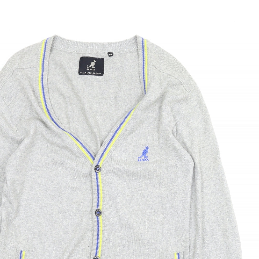 Kangol Mens Grey   Cardigan Jumper Size M