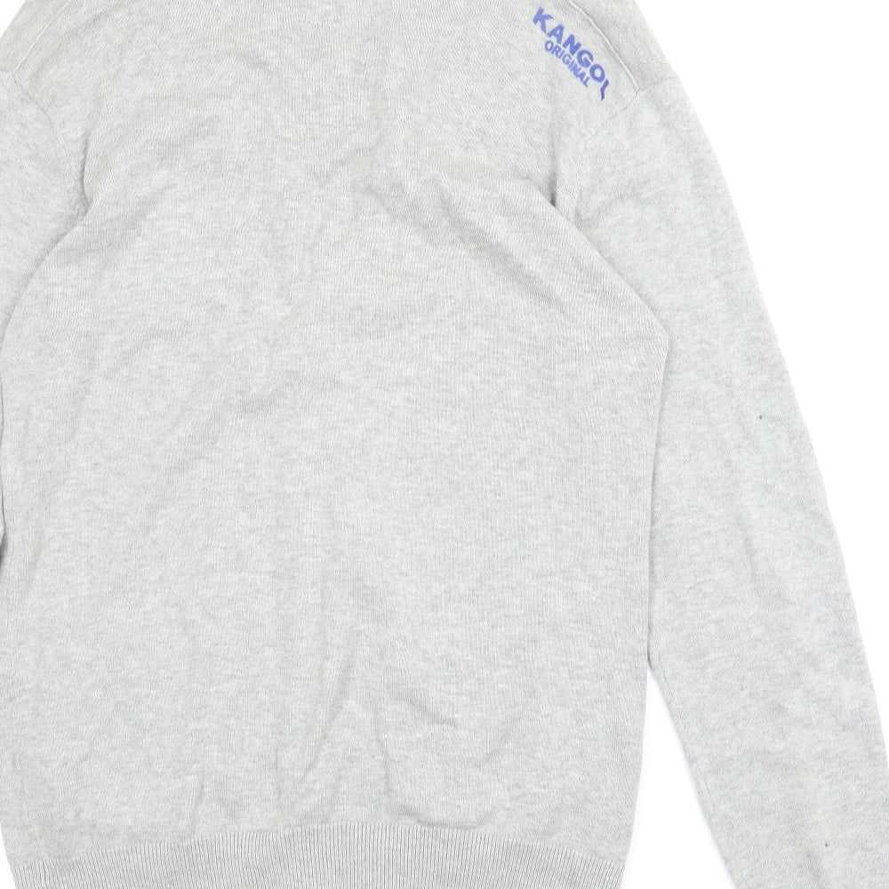 Kangol Mens Grey   Cardigan Jumper Size M