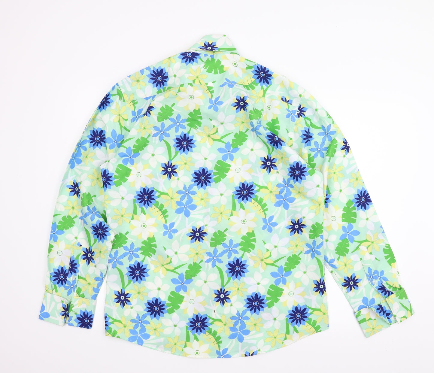 Comme Des Garcons Mens Green Floral   T-Shirt Size L