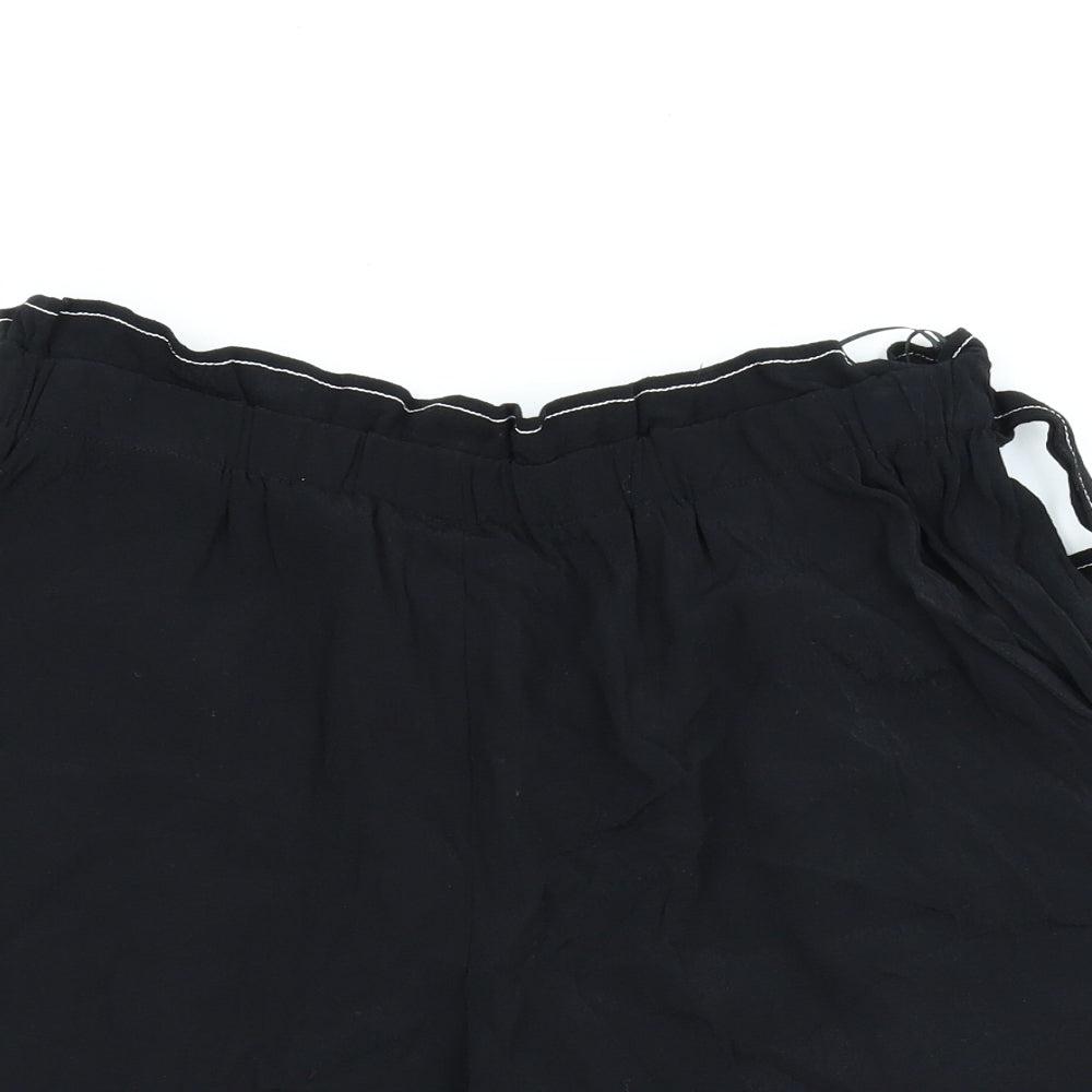 F&F Womens Black   Paperbag Shorts Size 14