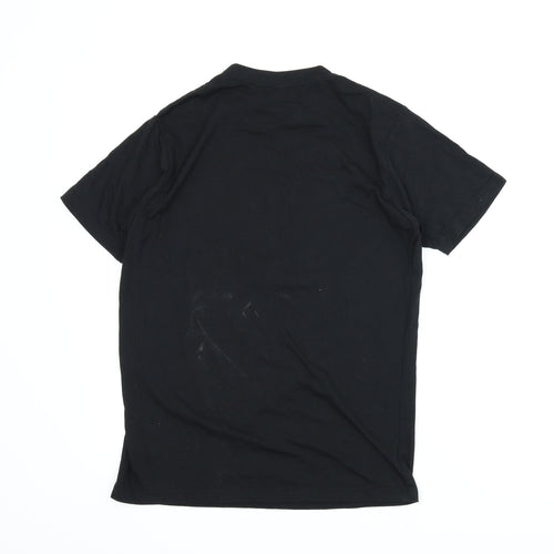 Stars & Stripes Mens Black    T-Shirt Size M