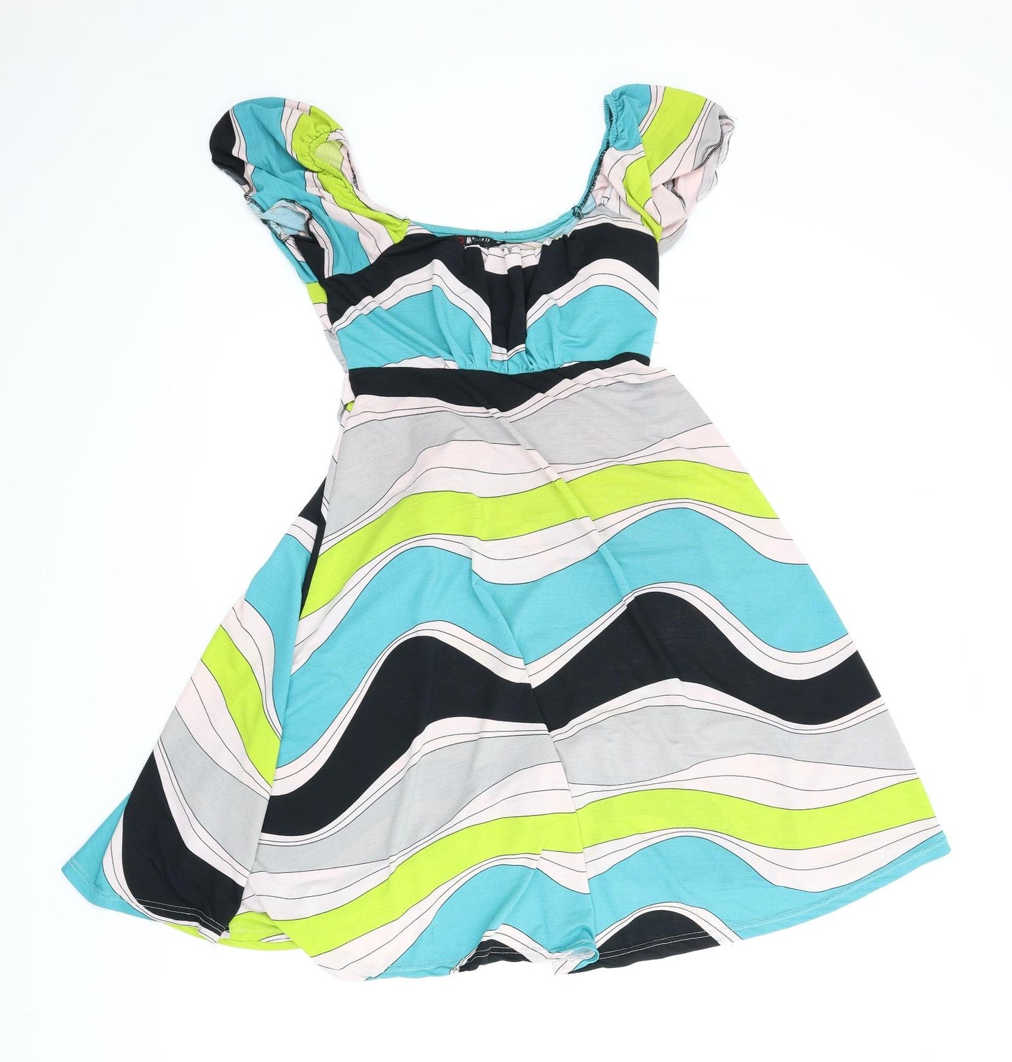 Morgan de Toi Womens Multicoloured Striped  Fit & Flare  Size L