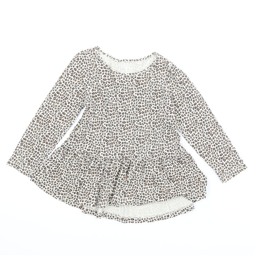 Gap Girls Beige Animal Print  A-Line  Size 3 Years
