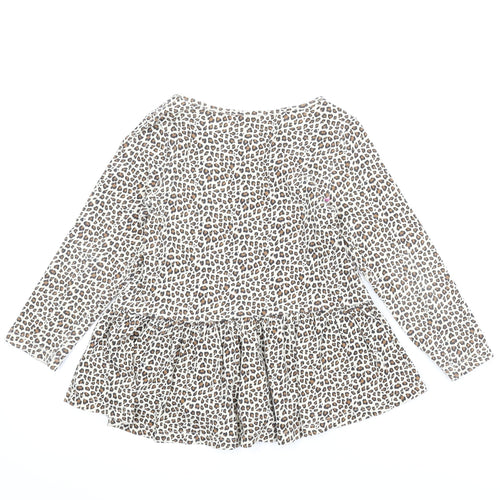 Gap Girls Beige Animal Print  A-Line  Size 3 Years