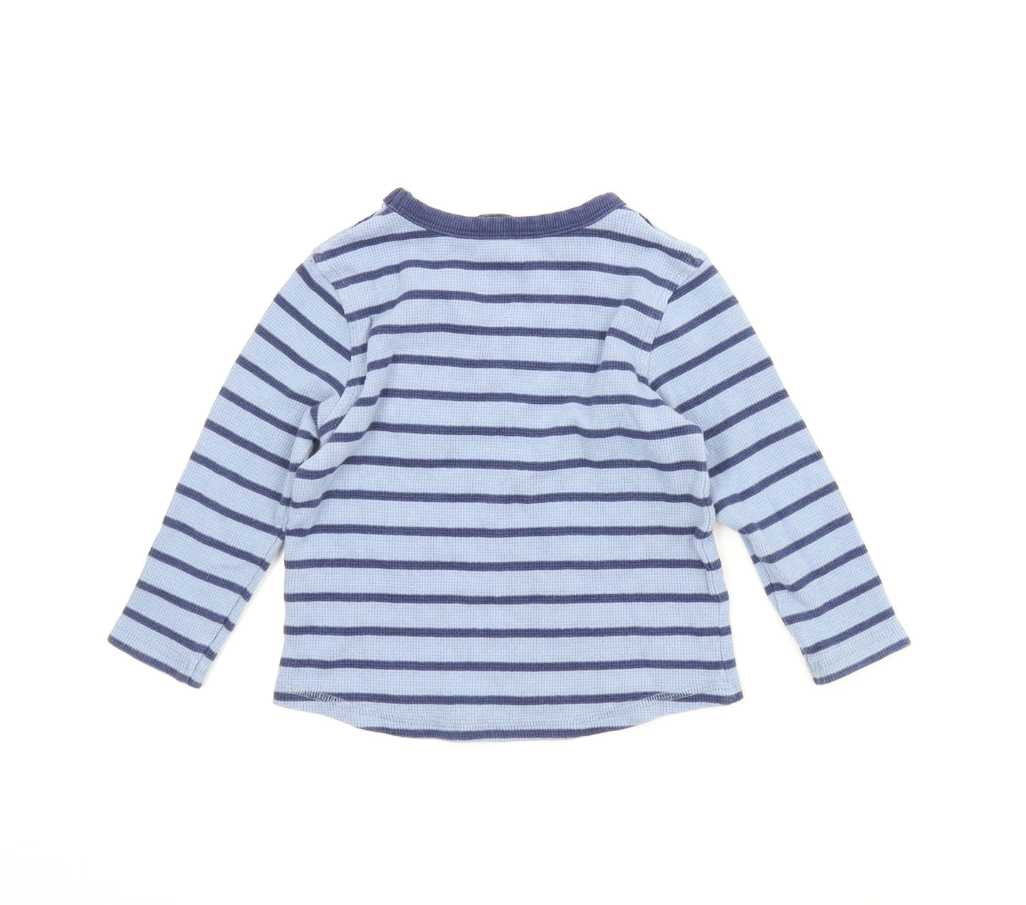 George Boys Blue Striped  Basic T-Shirt Size 2-3 Years
