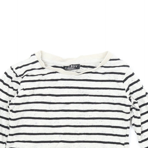 Baby Boy Boys Beige Striped  Basic T-Shirt Size 2 Years